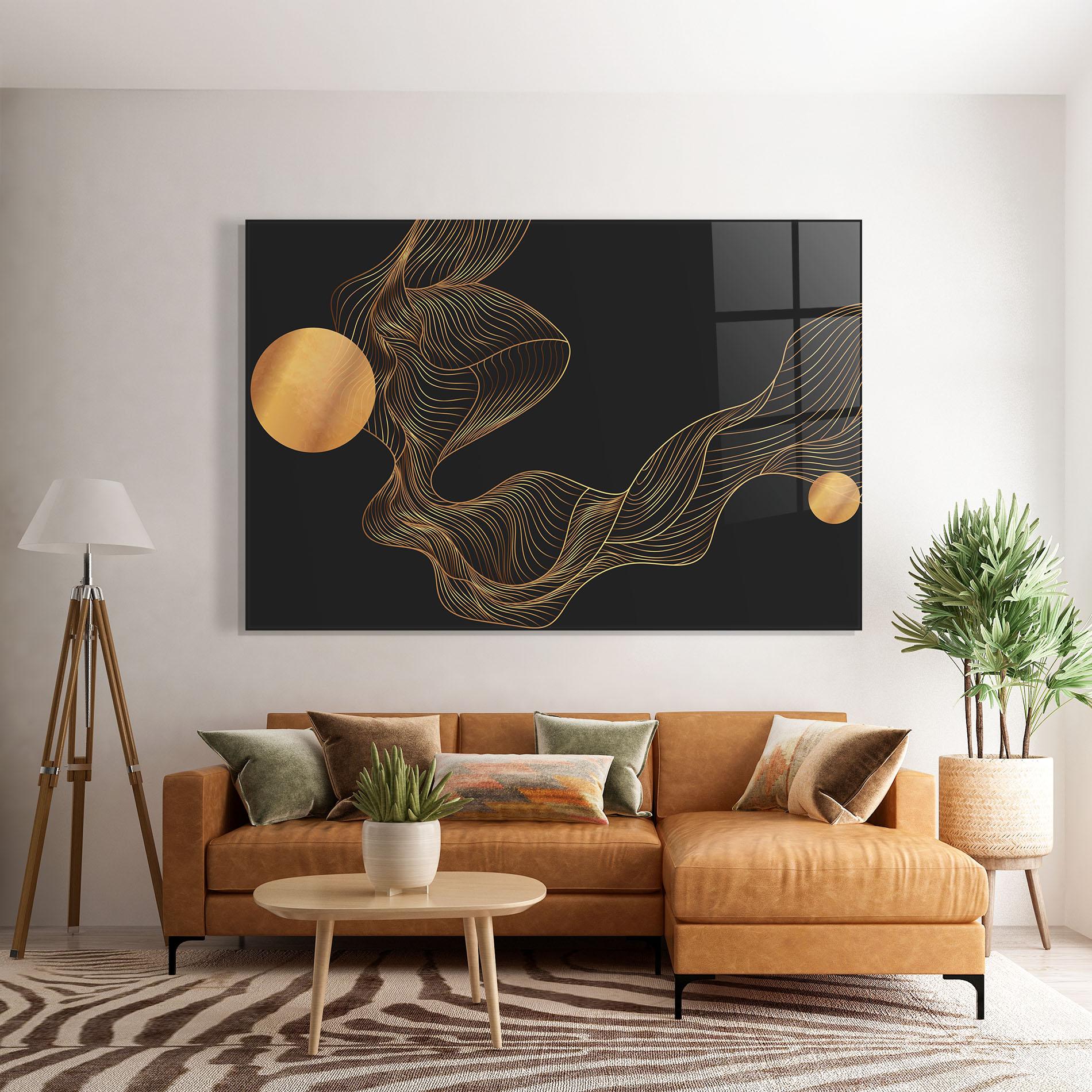 Glasbild Frecventa Abstracta mockup 7