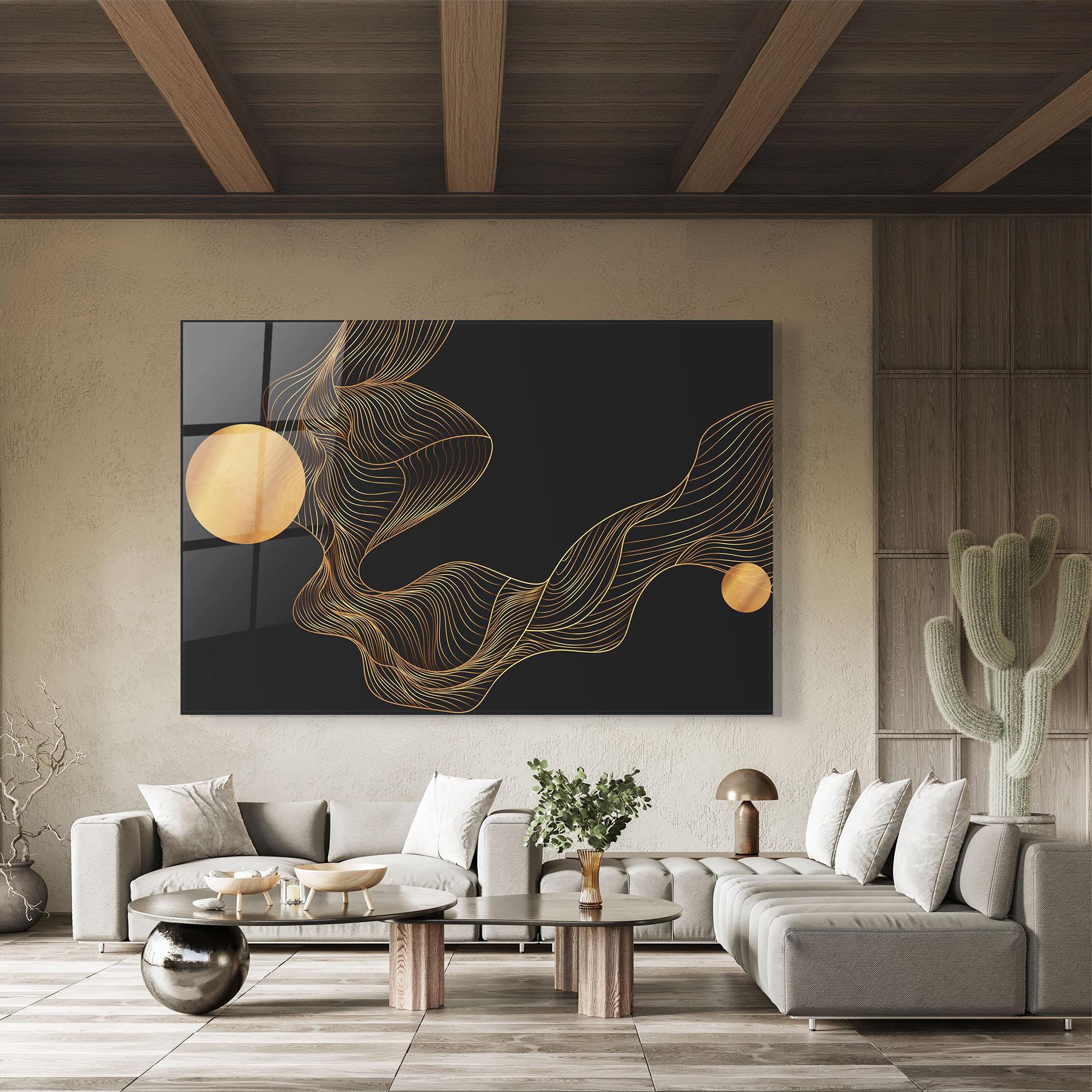 Glasbild Frecventa Abstracta mockup 8