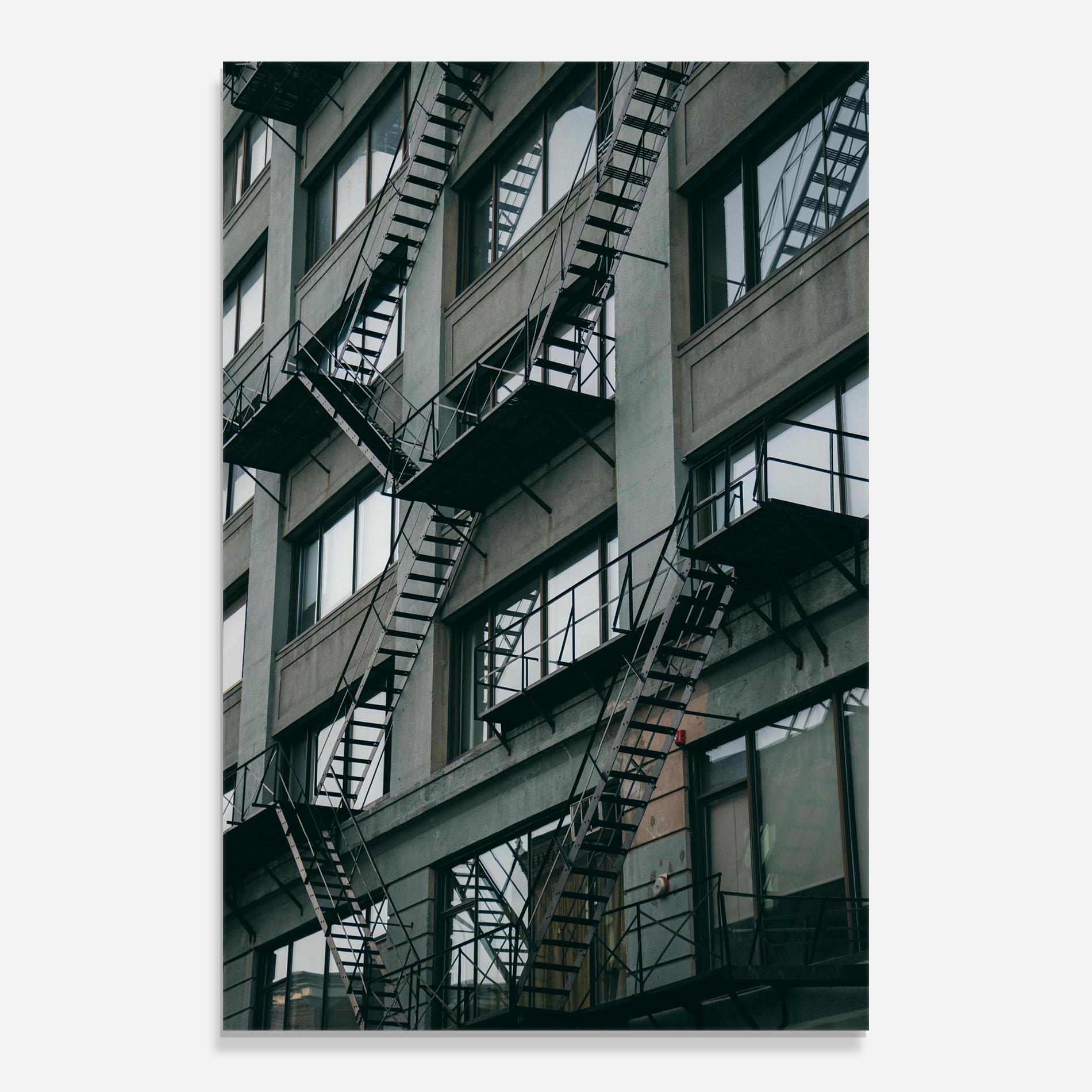 Glasbild Building Stairs mockup 0
