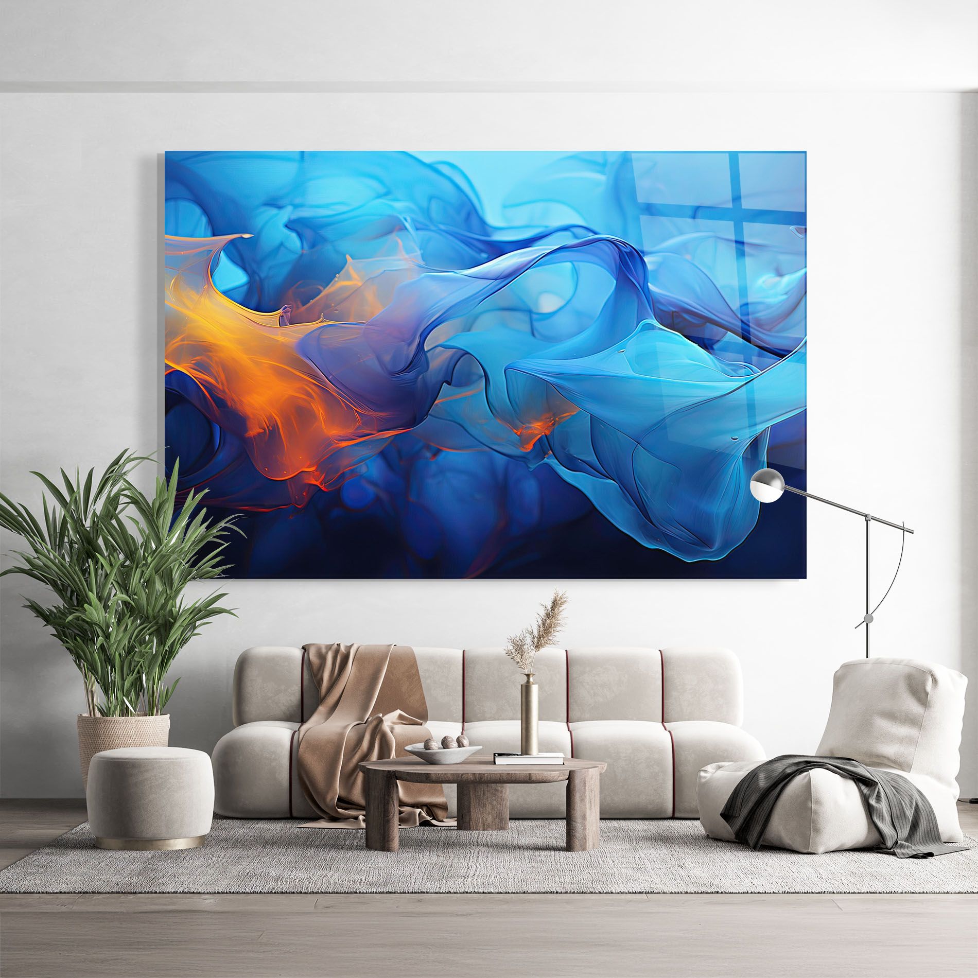 Blue Orange Floating mockup 9