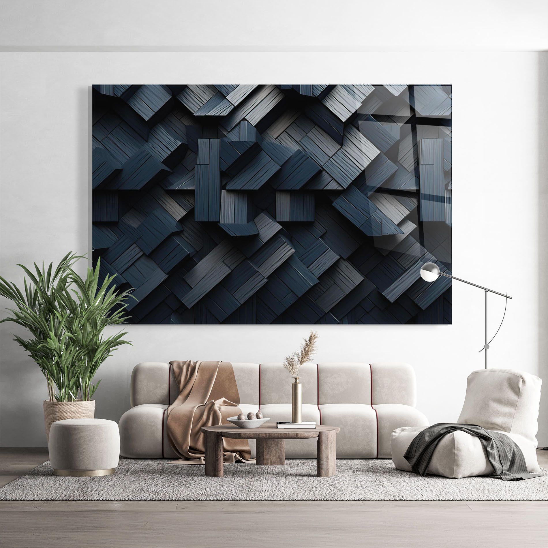 Dark Blue Wall mockup 9