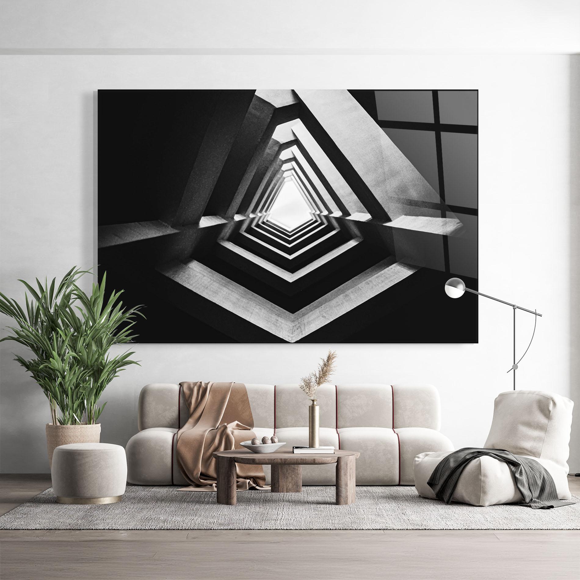 Glasbild Dark Shadow mockup 9