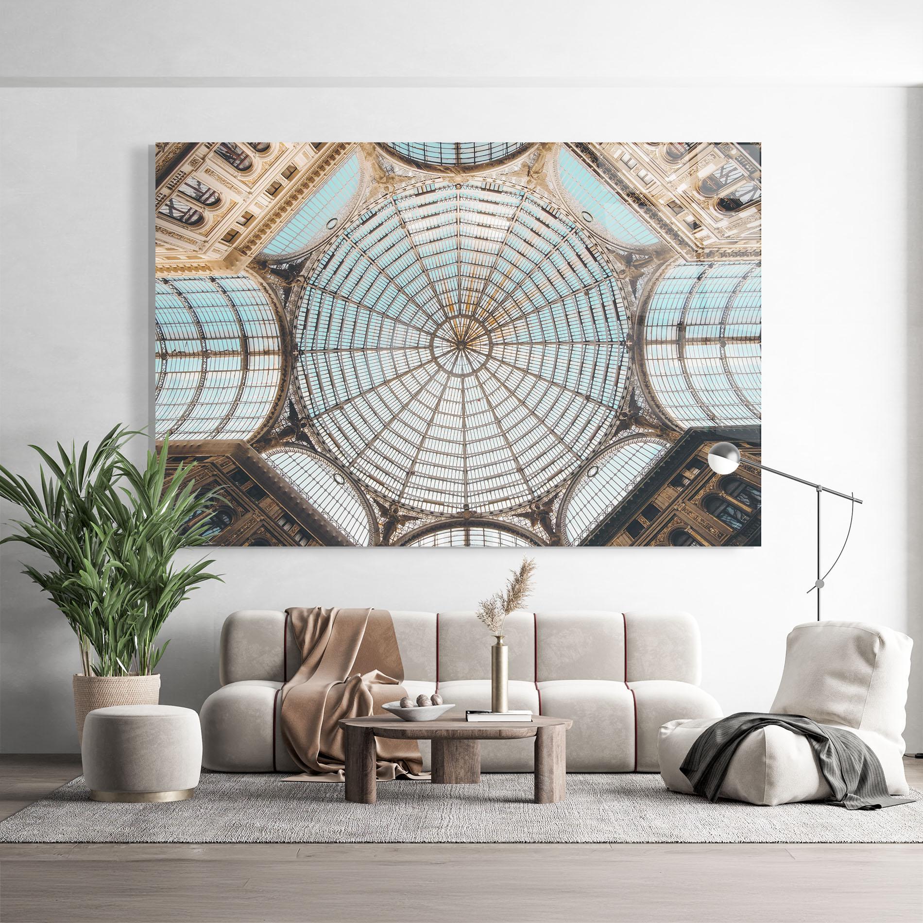 Glasbild Italy Celling mockup 9
