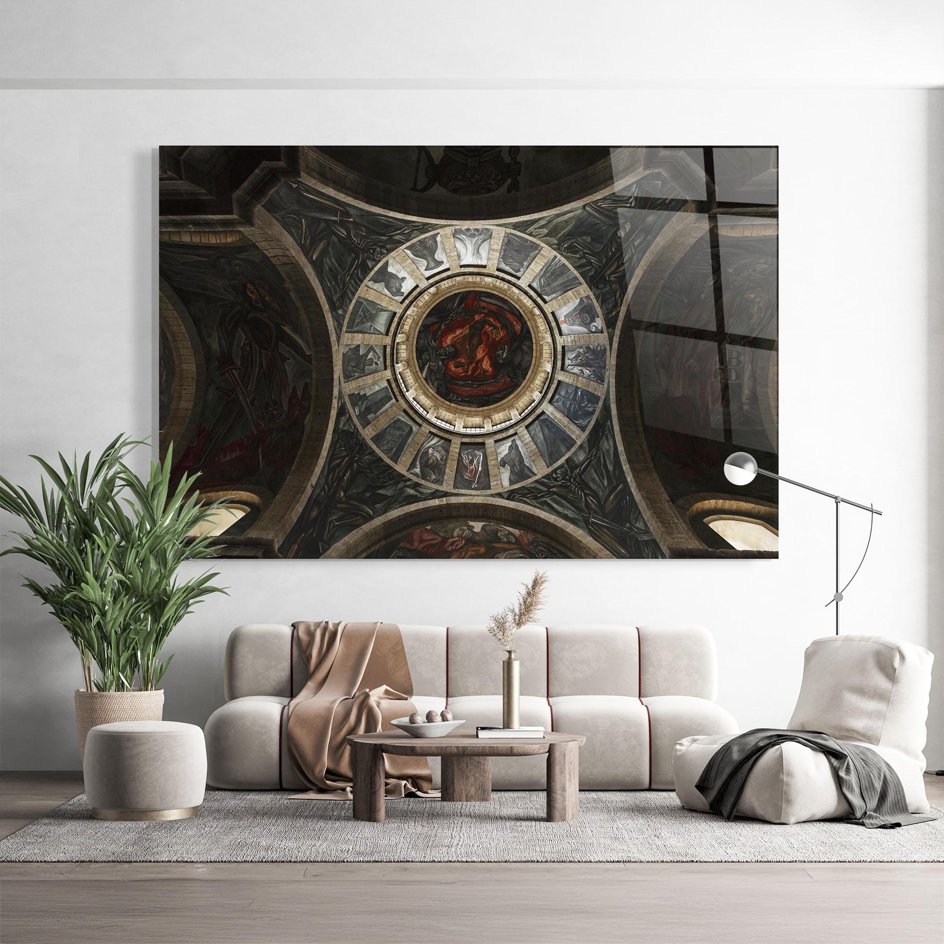 Glasbild Mexico Architecture mockup 9