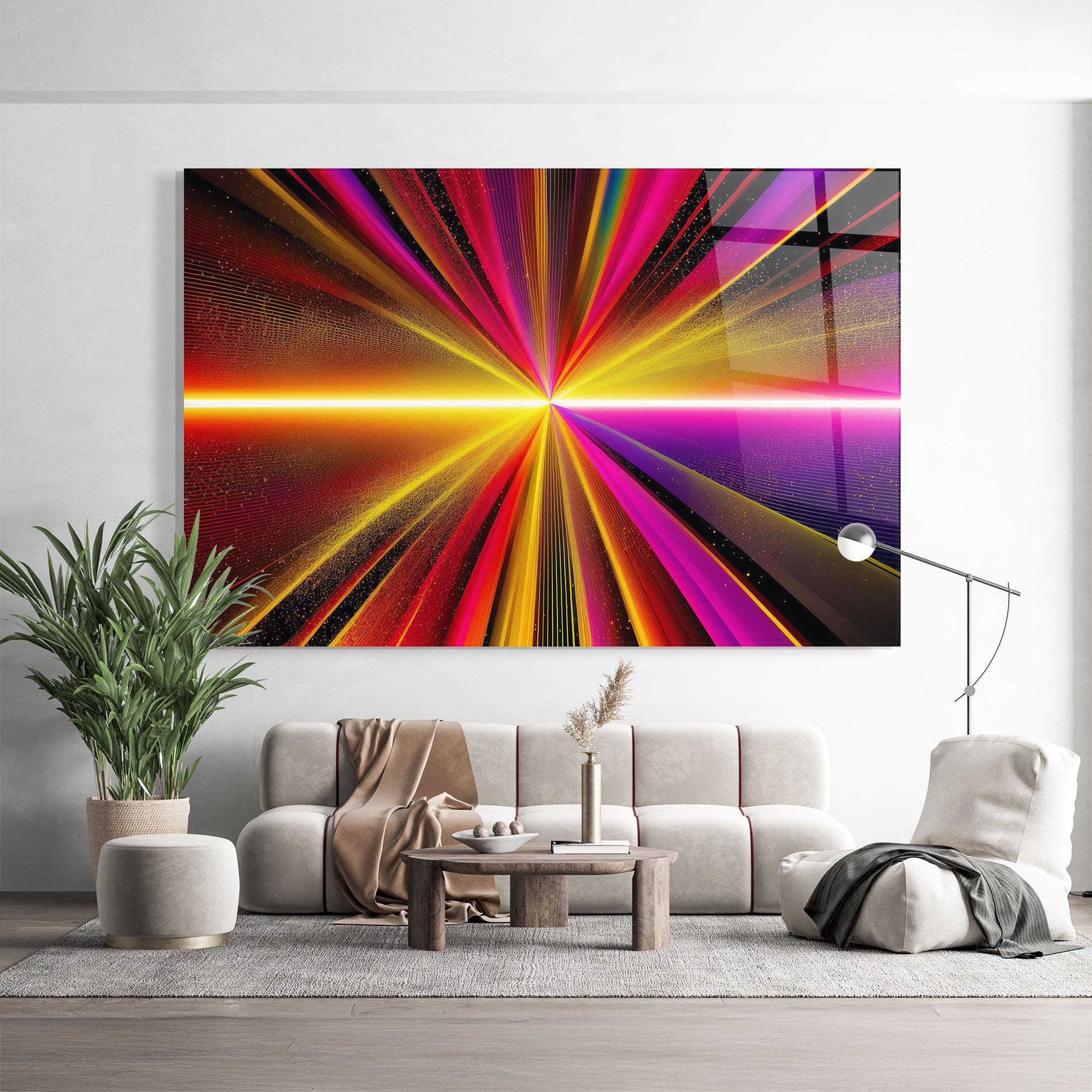 Glasbild White Light Mix mockup 9