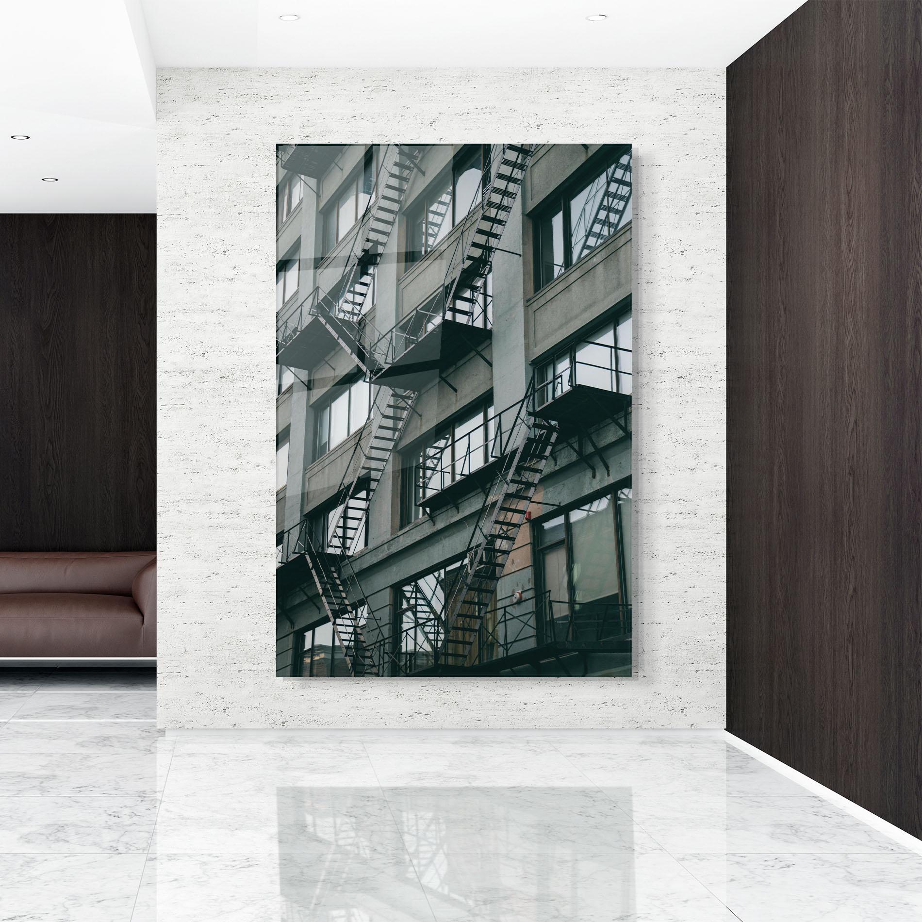 Glasbild Building Stairs mockup 9