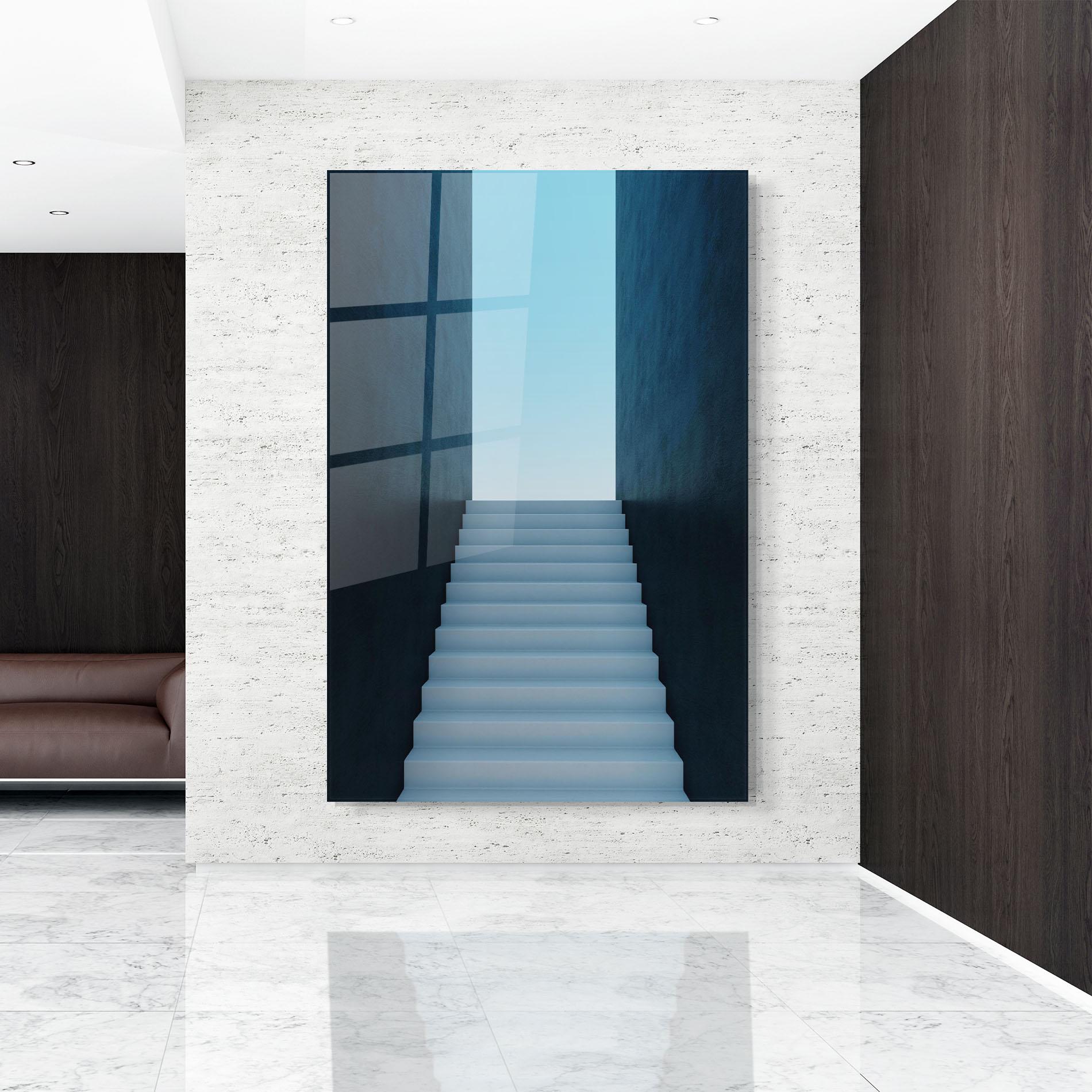 Glasbild Forward Stairs mockup 9