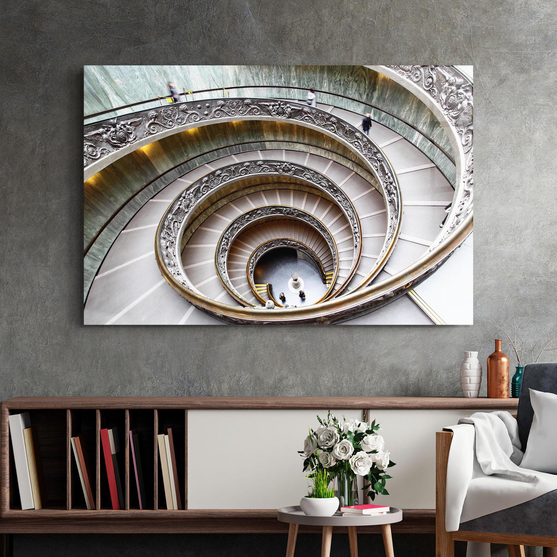 Glasbild Vatican Museum mockup 2