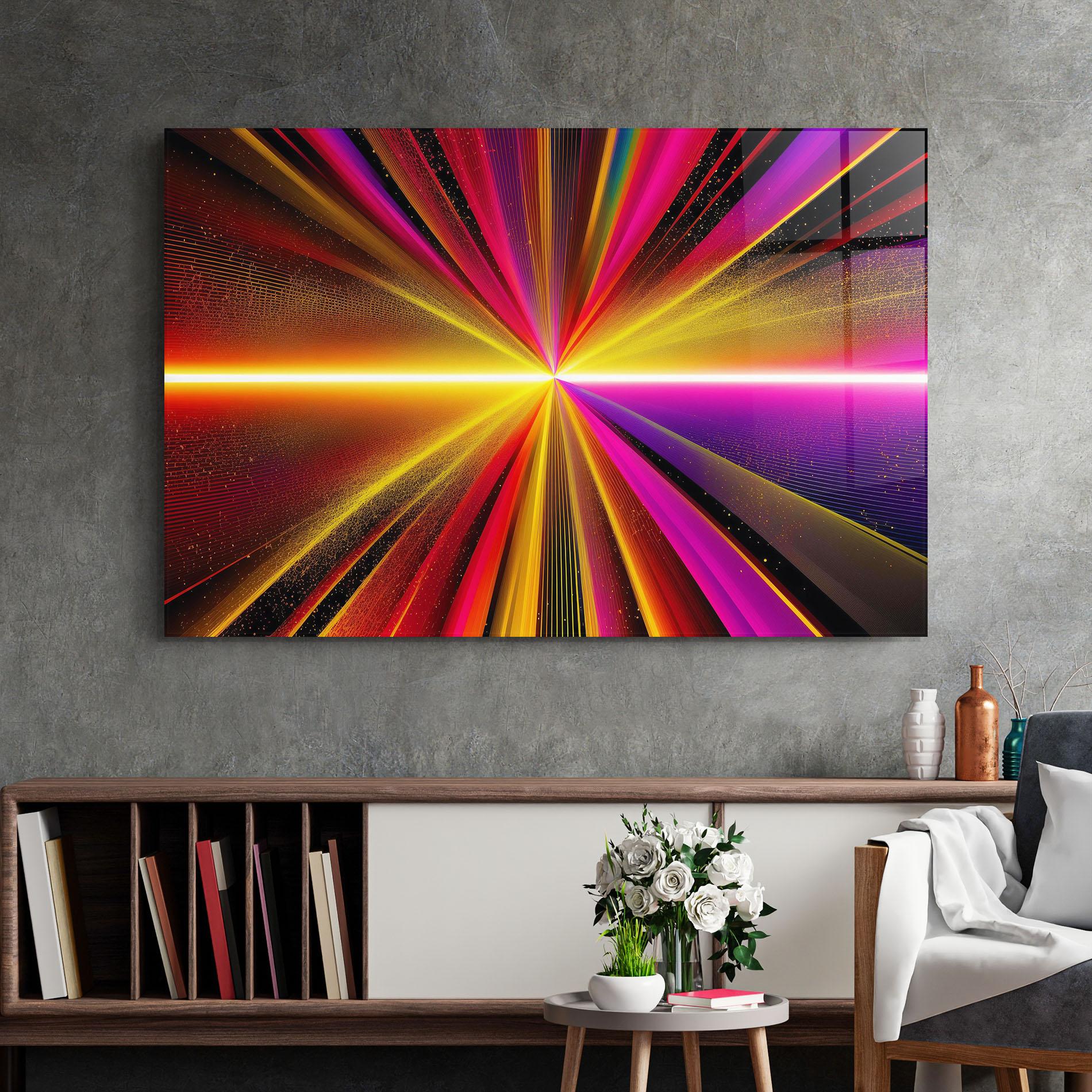 Glasbild White Light Mix mockup 2