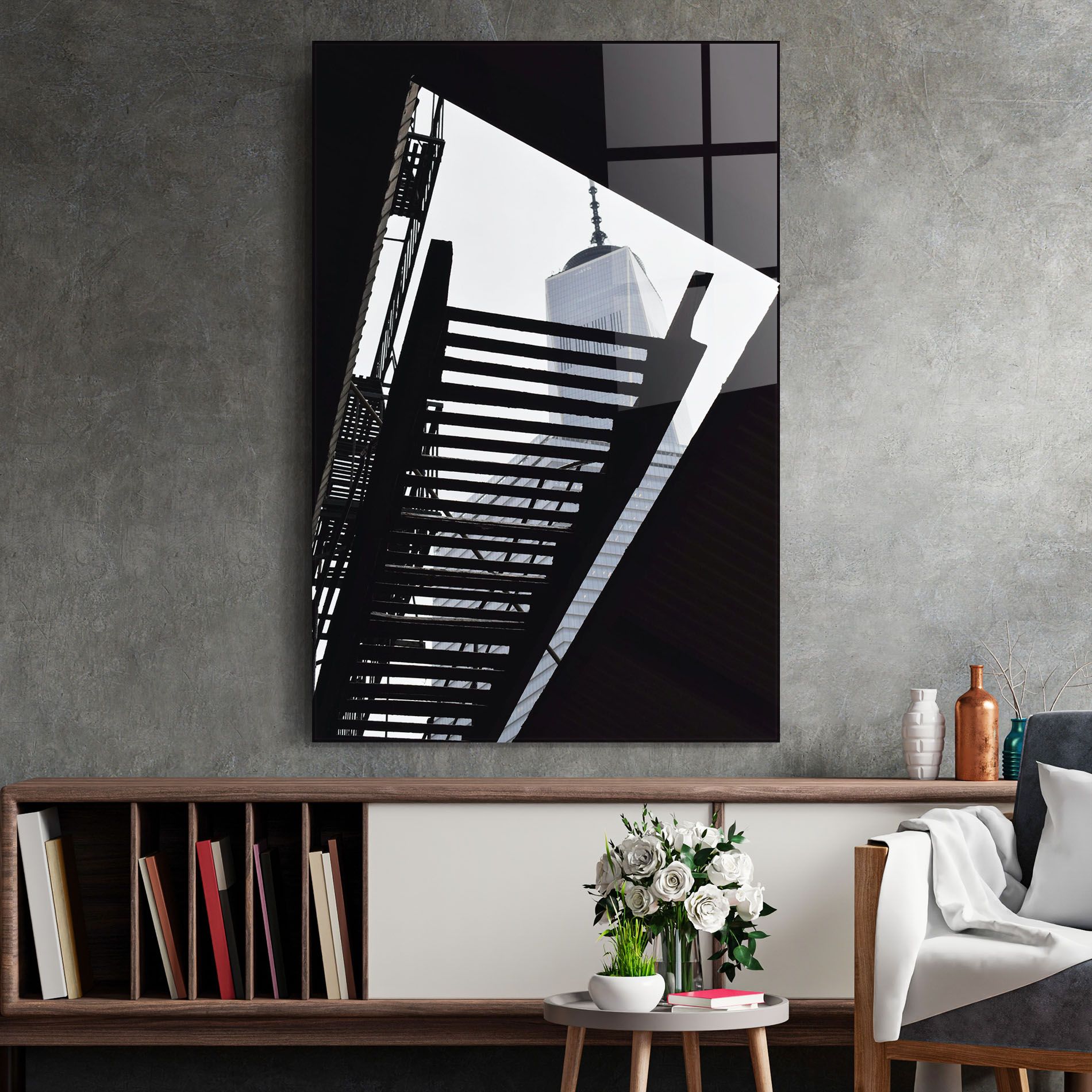 Black Stairs Floating mockup 2