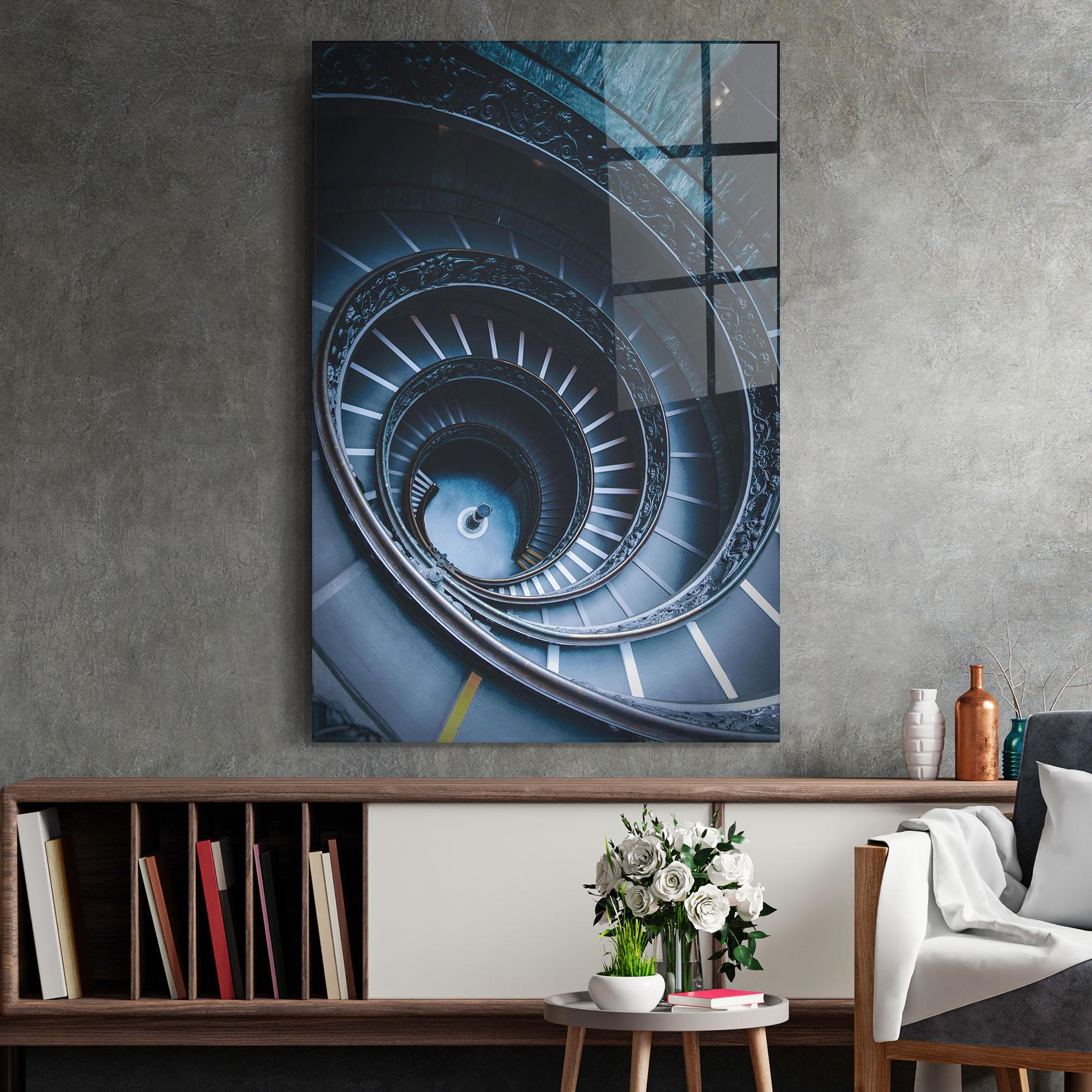 Glasbild Spiral Museum mockup 2