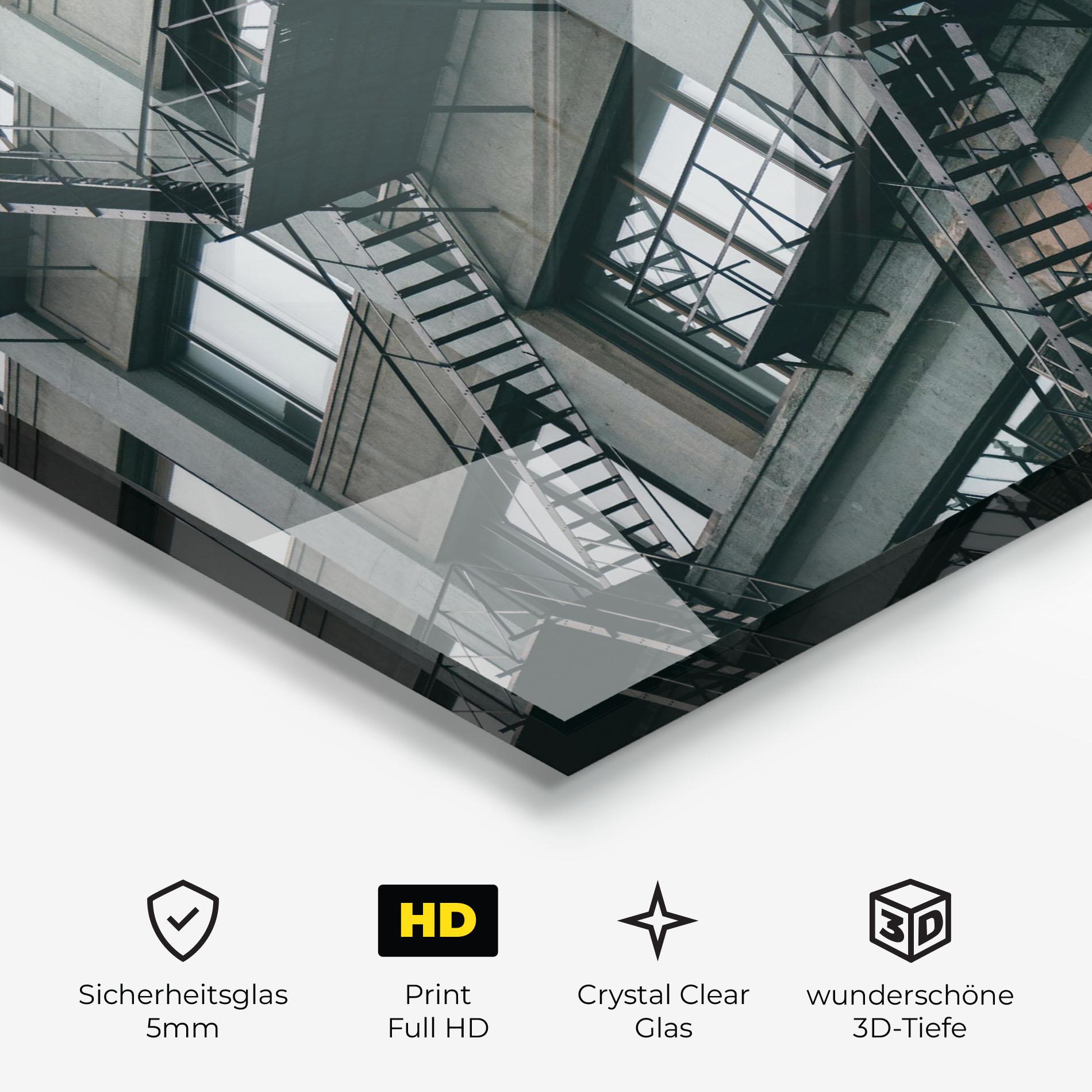 Glasbild Building Stairs mockup 3