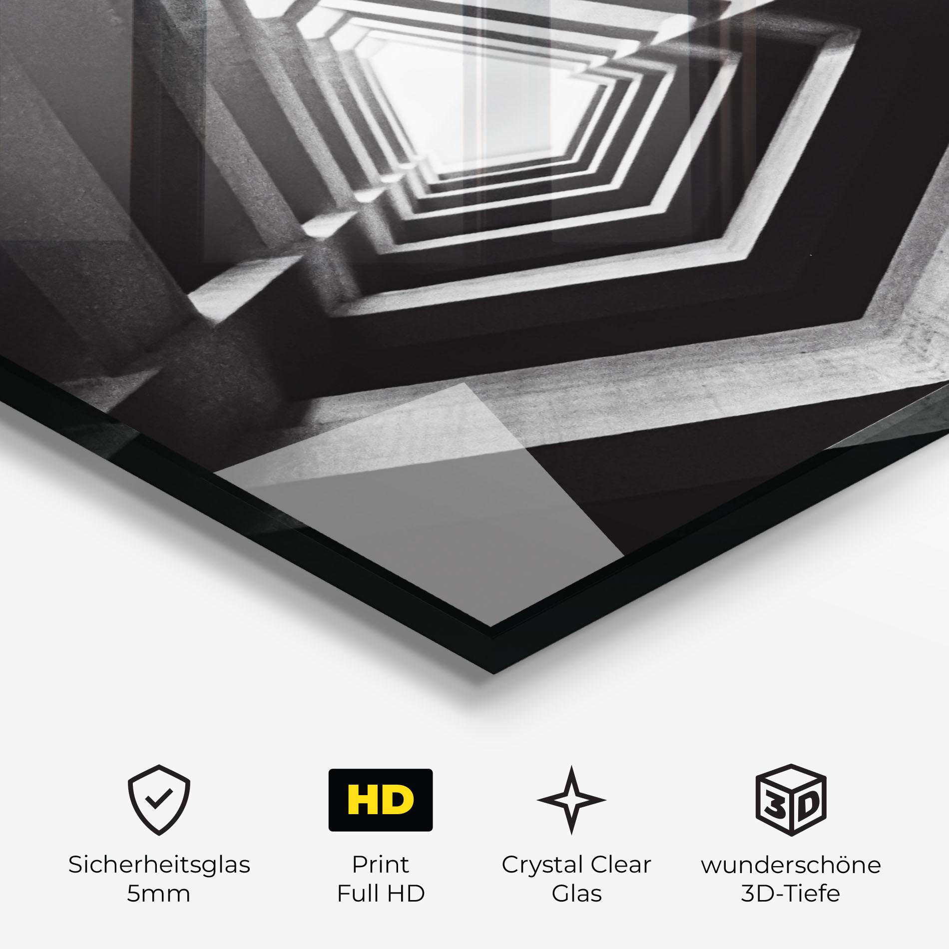 Glasbild Dark Shadow mockup 3