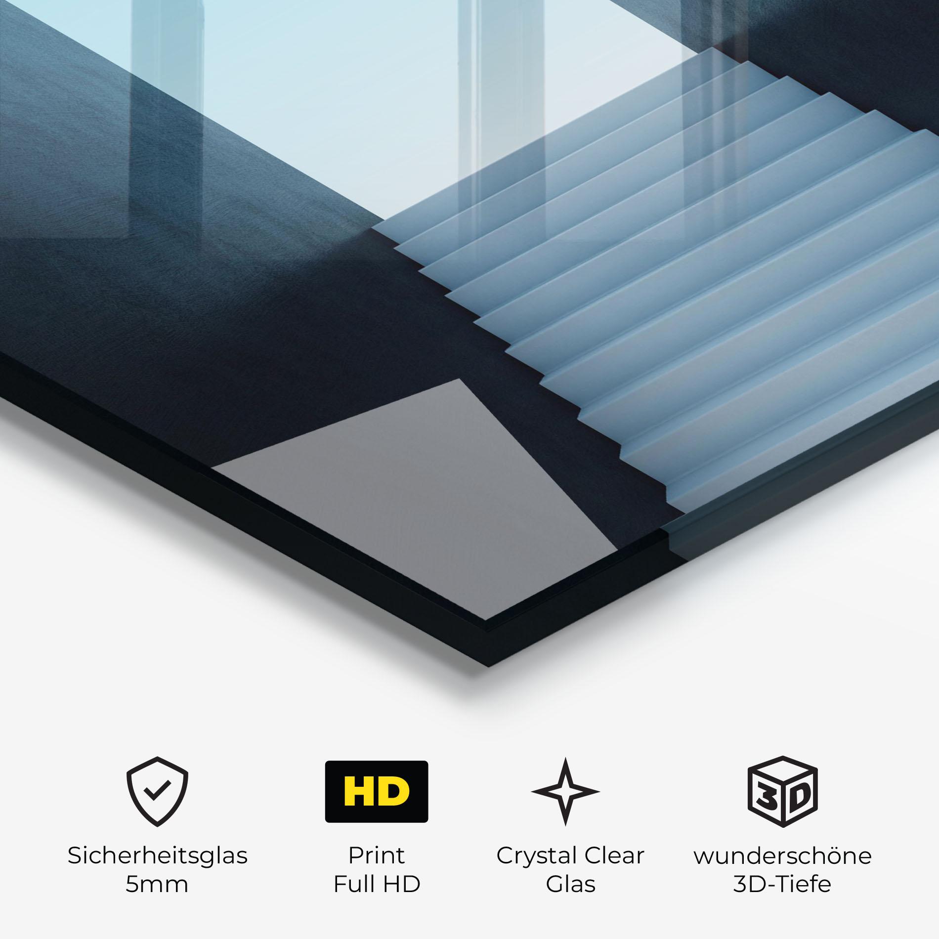 Glasbild Forward Stairs mockup 3