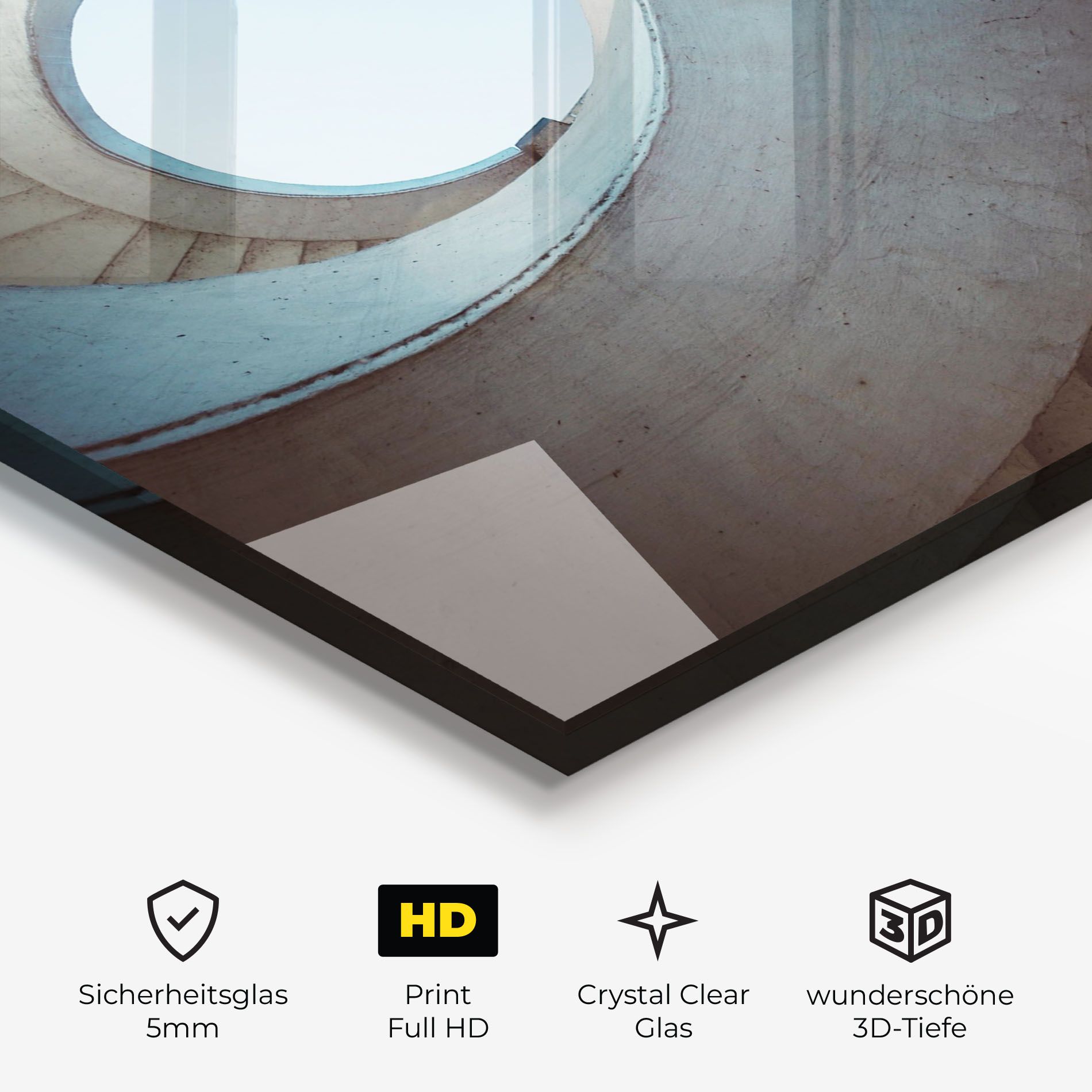 Spiral Cream Stairs mockup 3