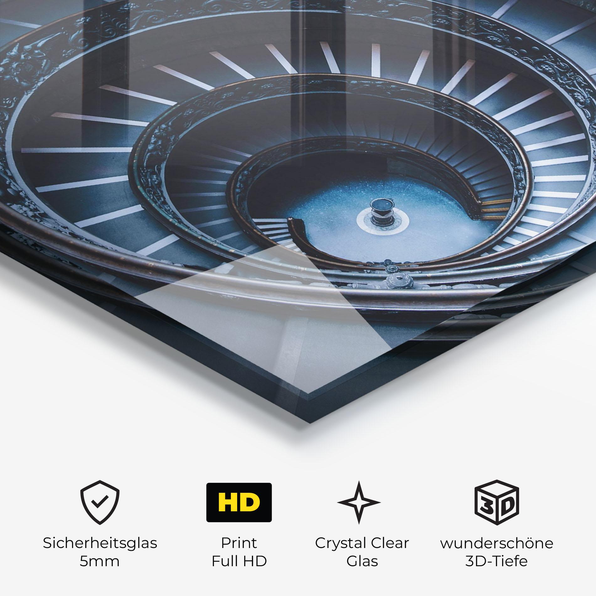 Glasbild Spiral Museum mockup 3