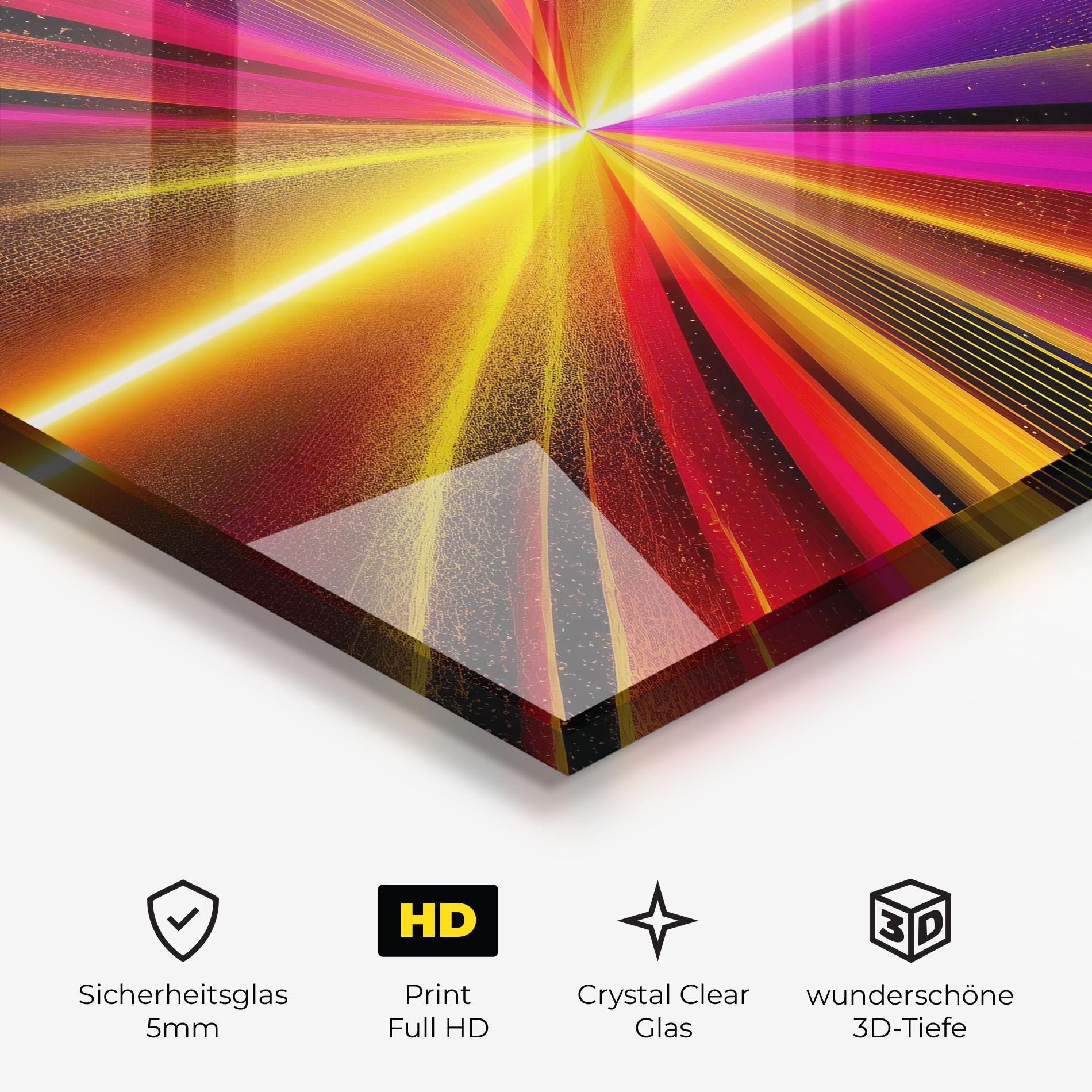 Glasbild White Light Mix mockup 3