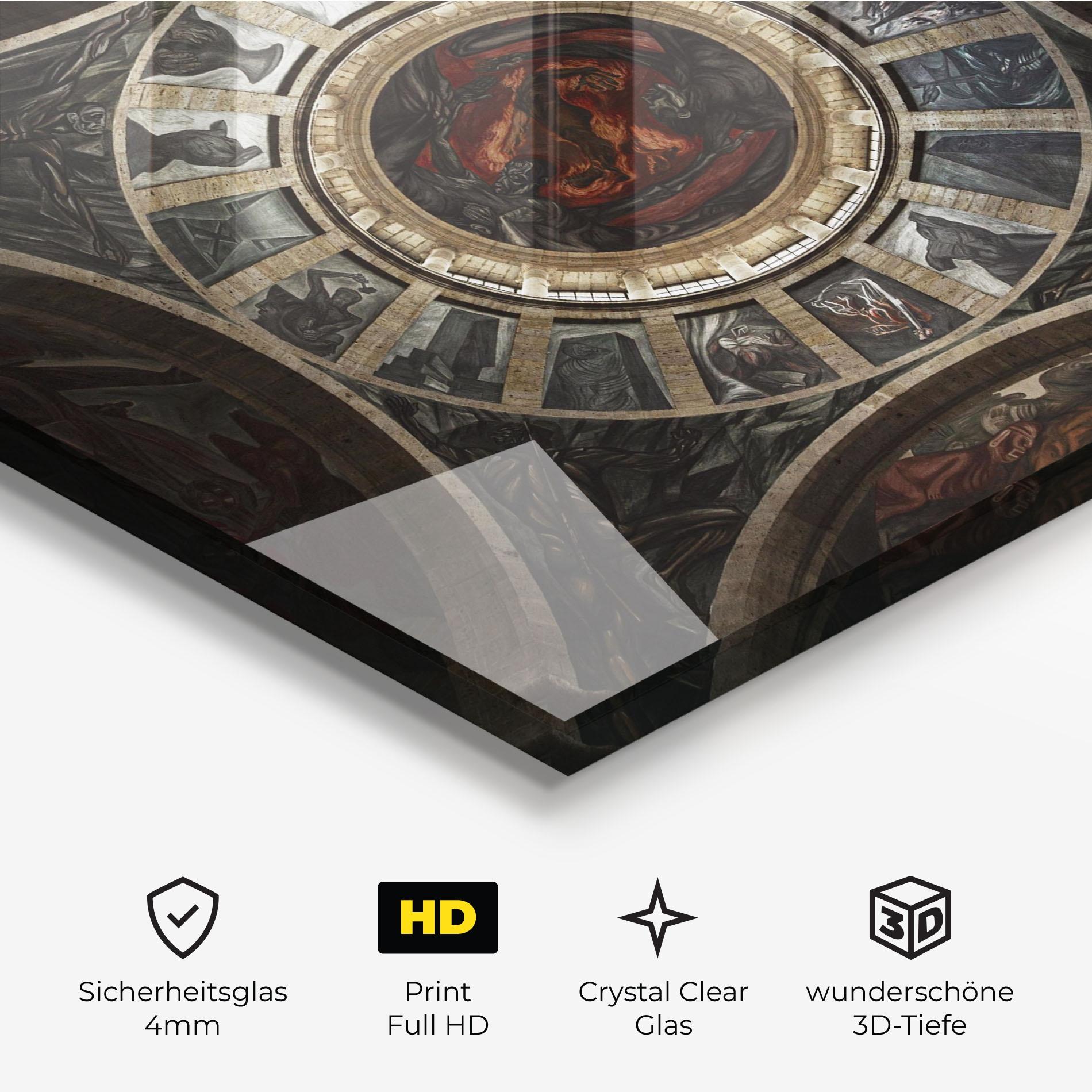 Glasbild Mexico Architecture mockup 3