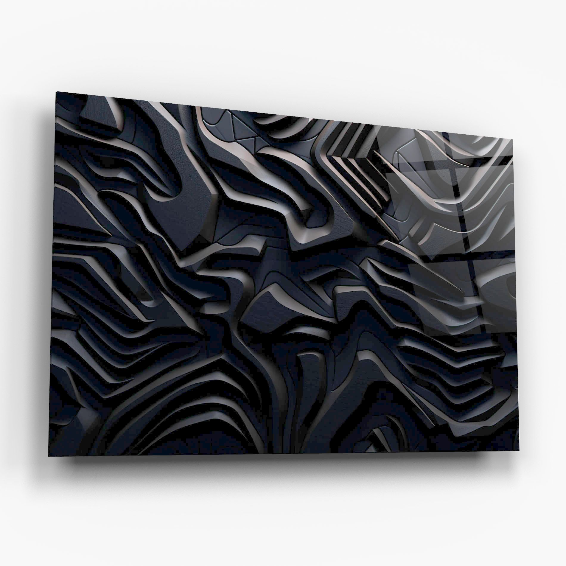 Black 3d Lines mockup 6