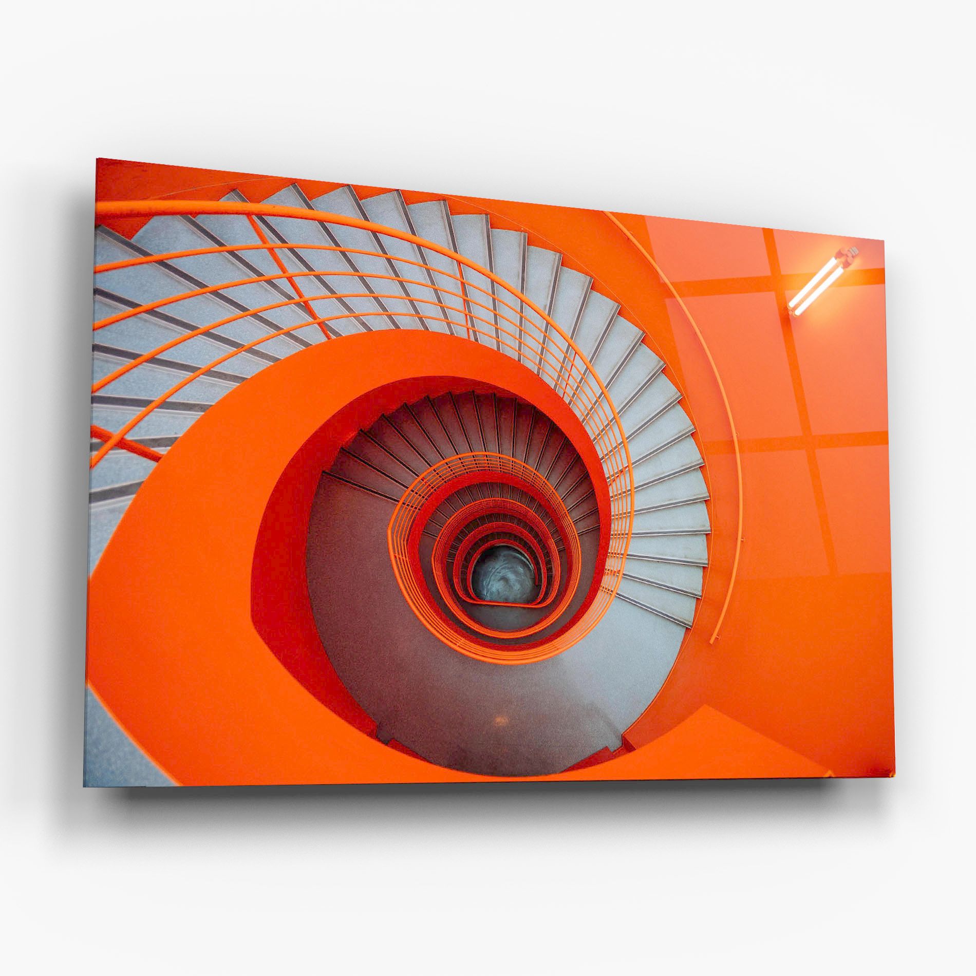 Grey Orange Stairs mockup 6