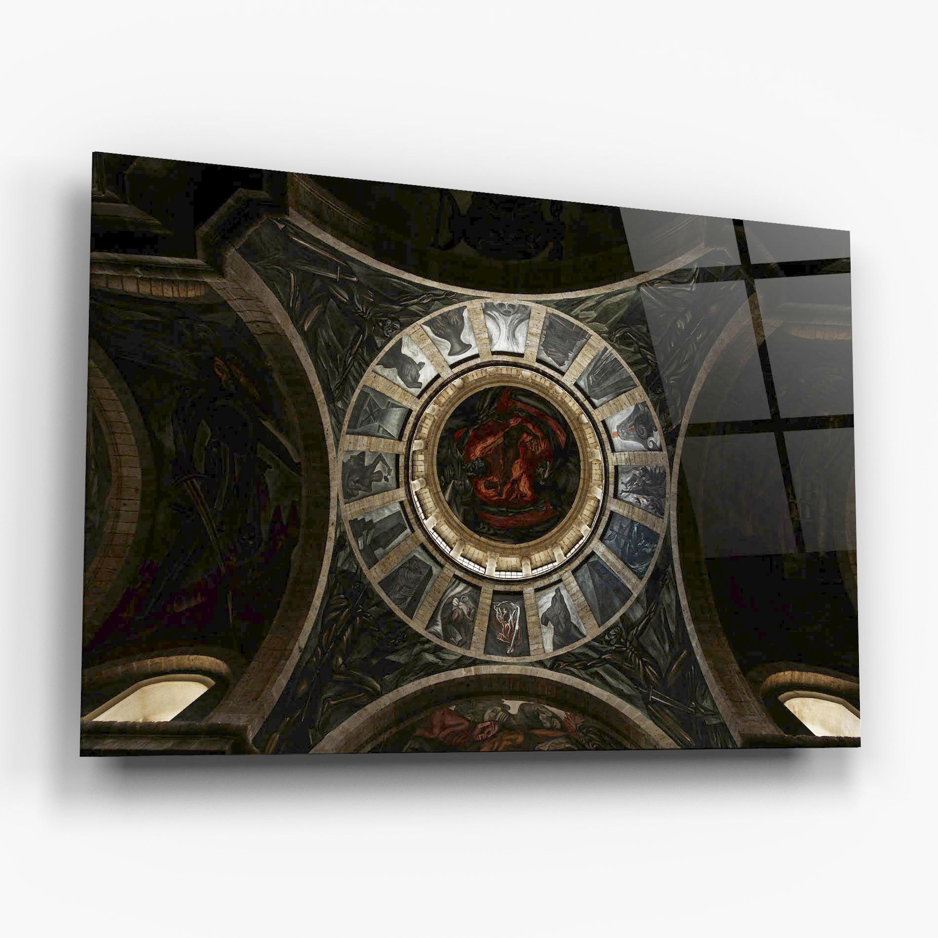 Glasbild Mexico Architecture mockup 6