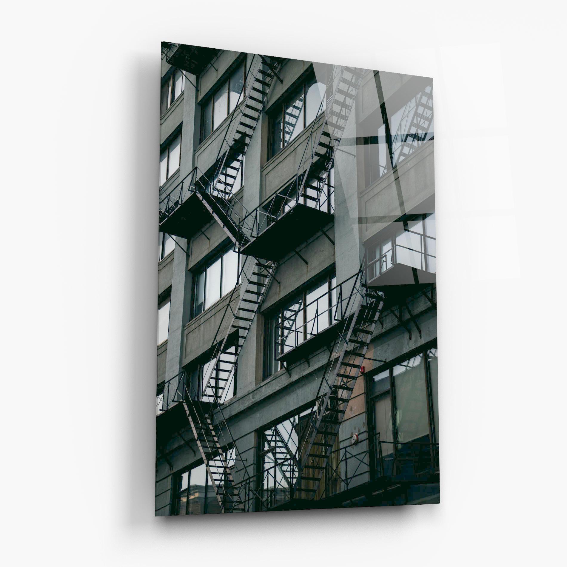 Glasbild Building Stairs mockup 6