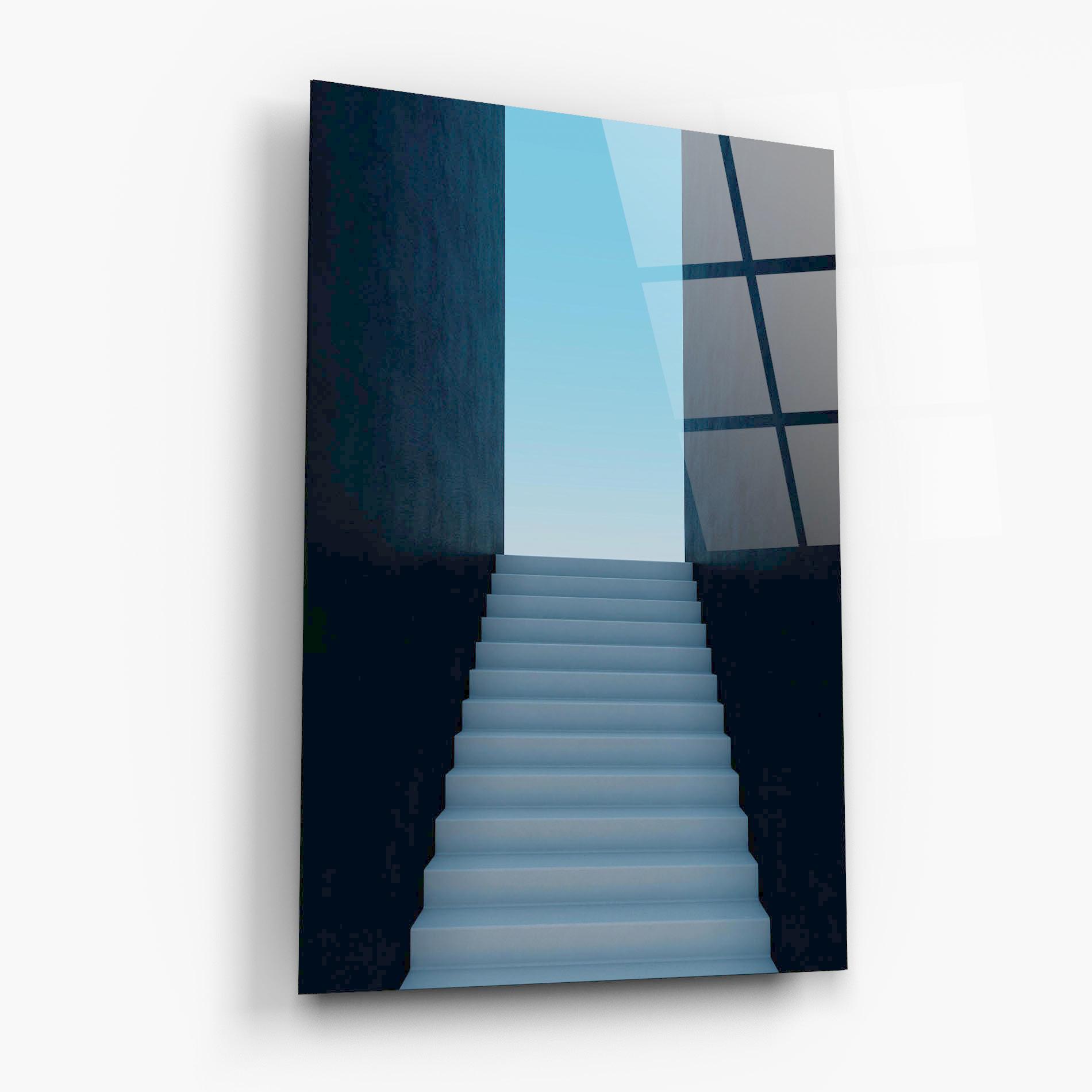 Glasbild Forward Stairs mockup 6
