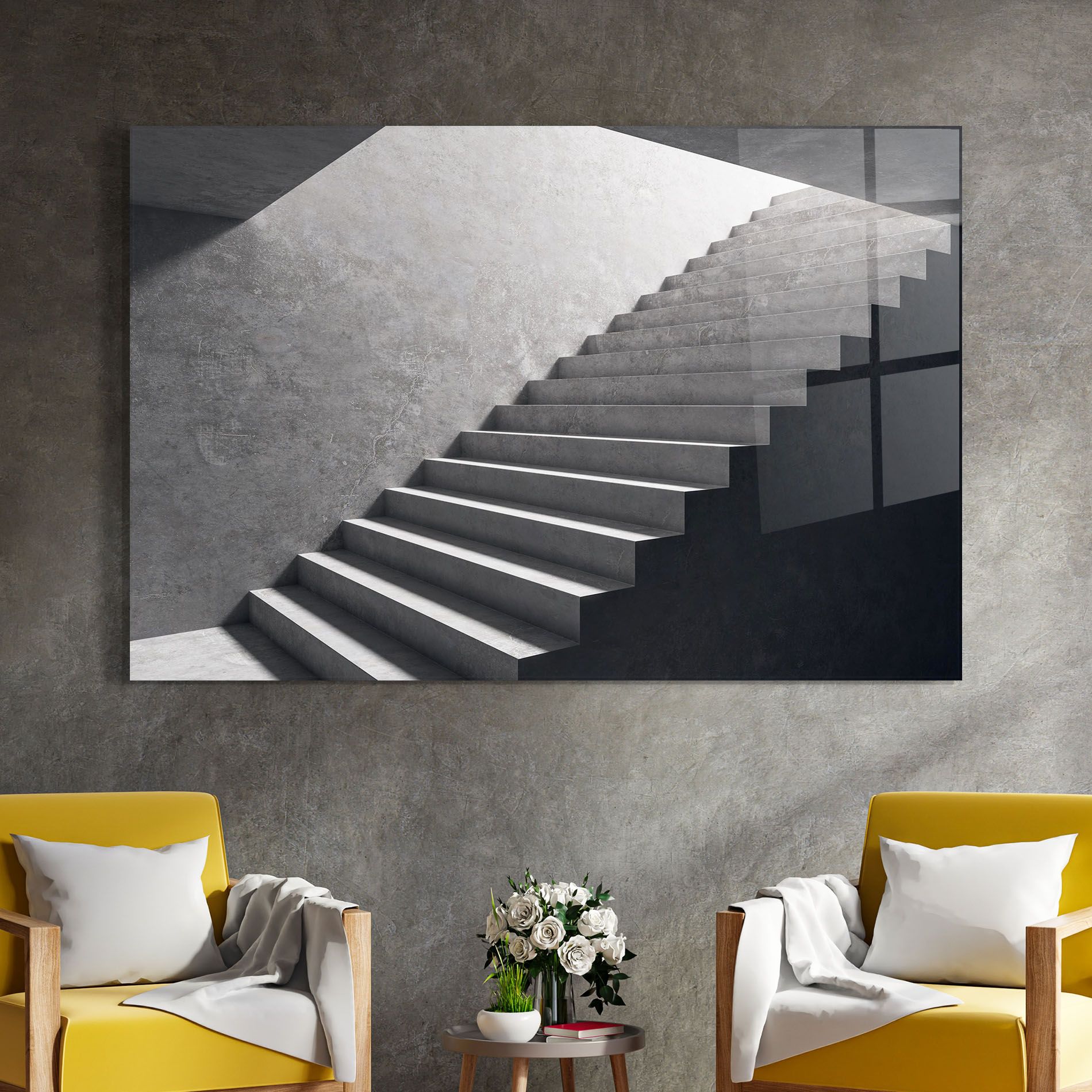 Concrete Stairs mockup 4