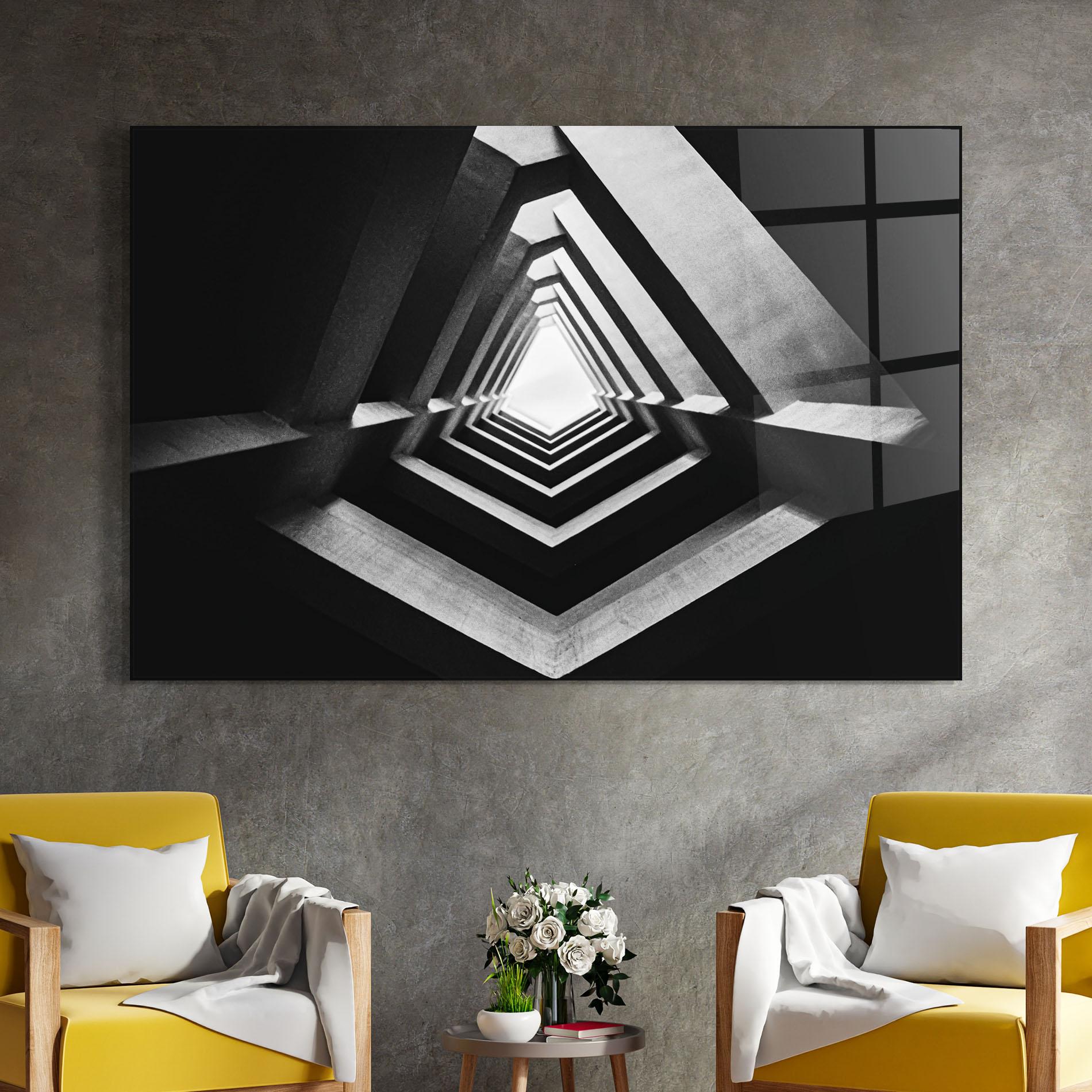 Glasbild Dark Shadow mockup 4