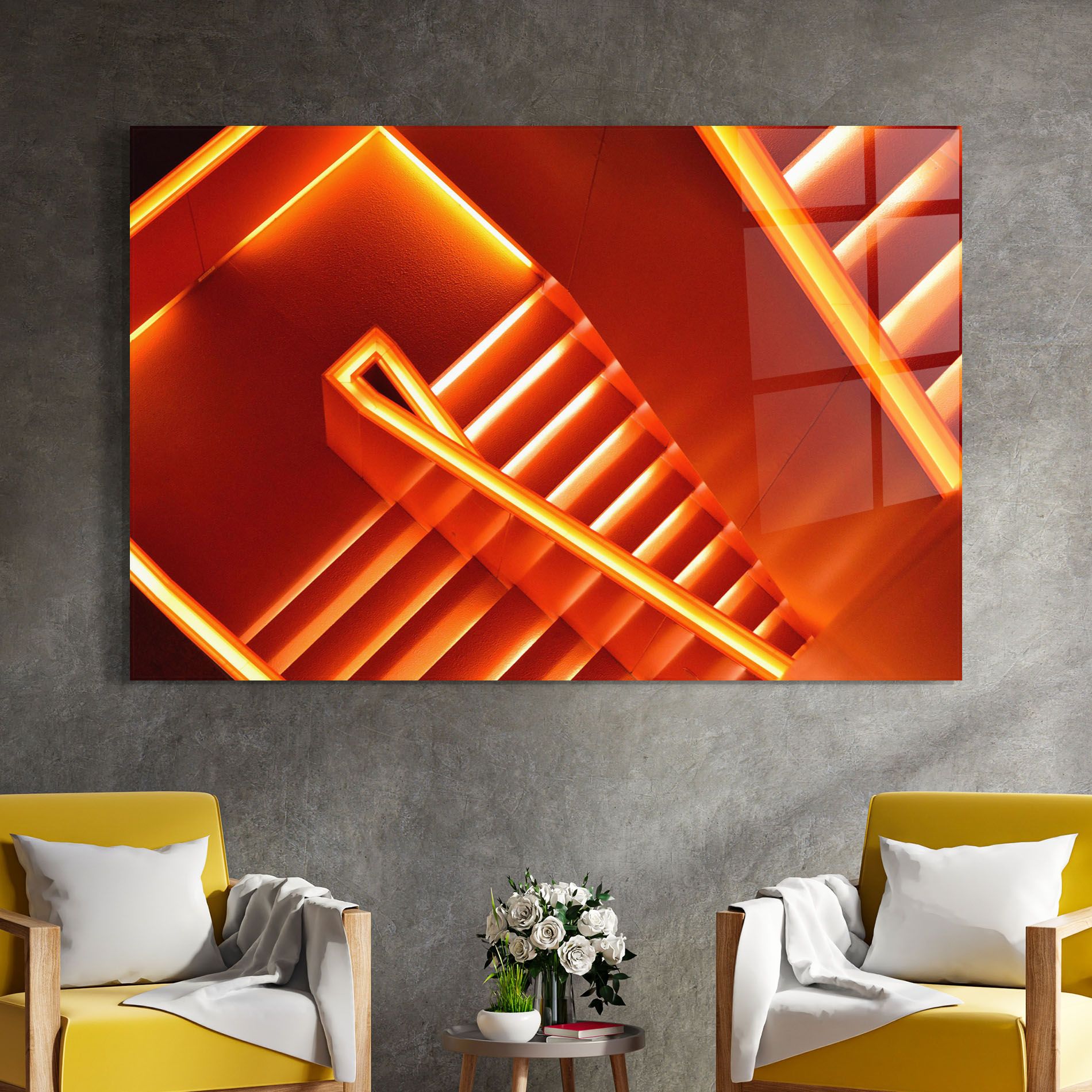 Orange Stairs mockup 4