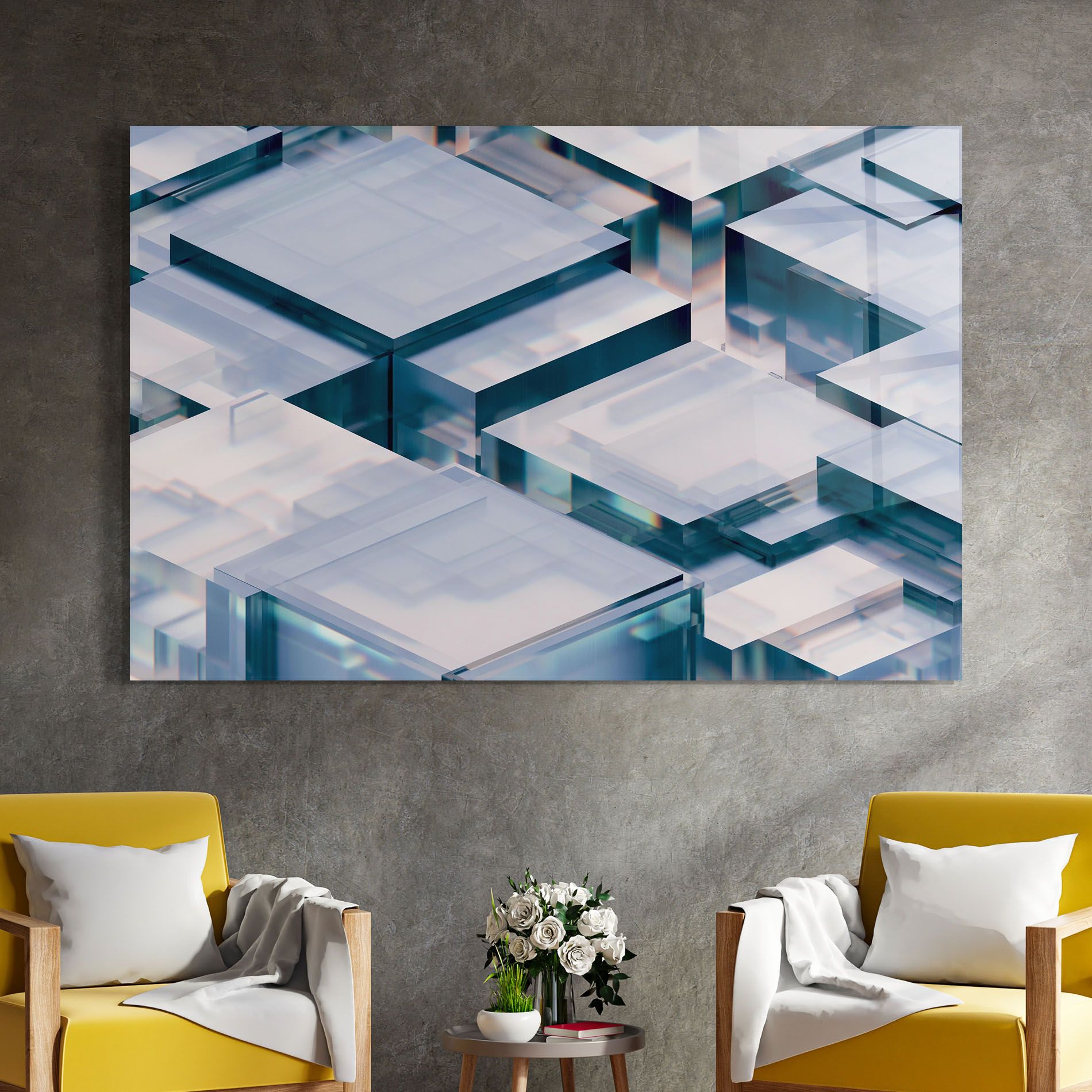 Square Glass mockup 4