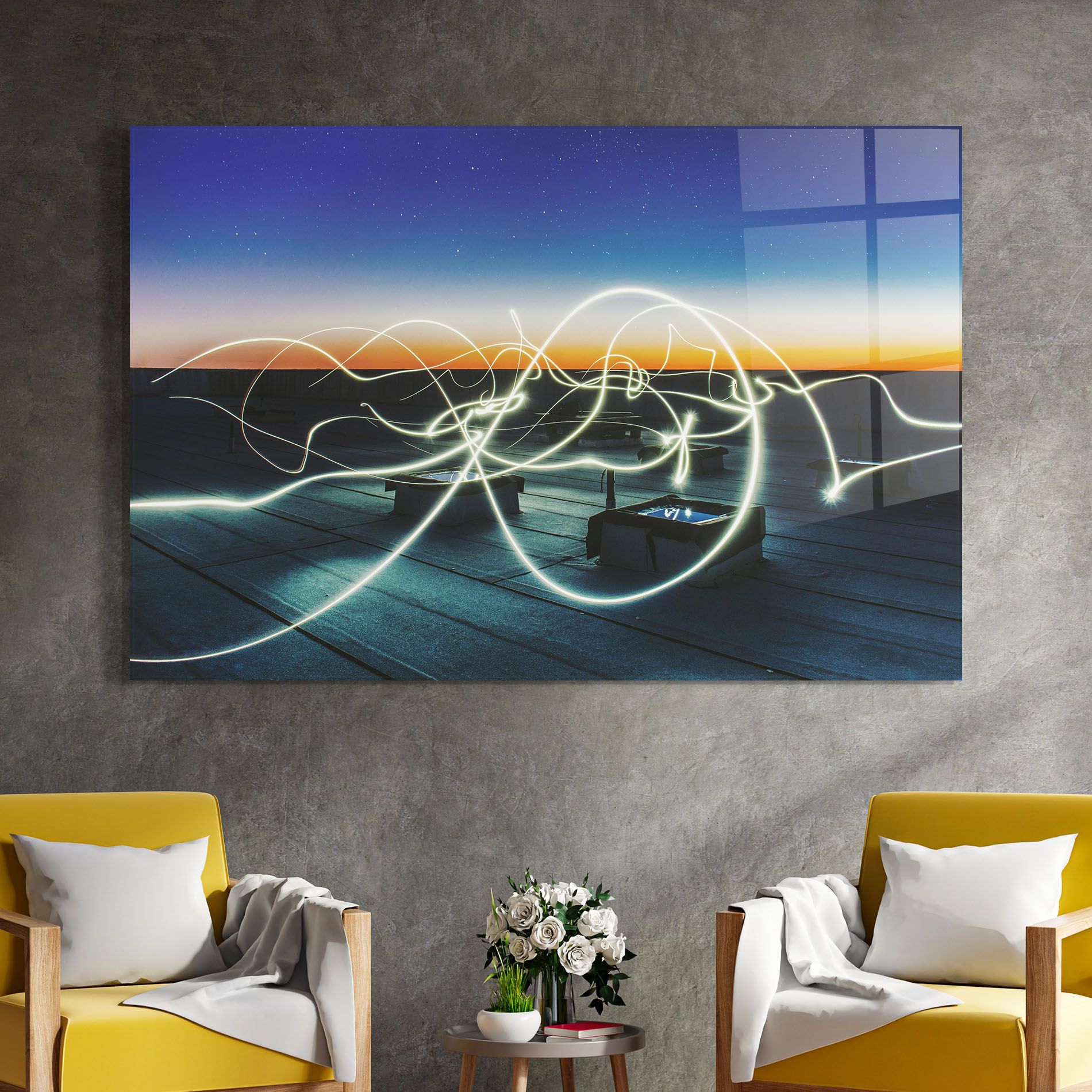 White Light Floating mockup 4