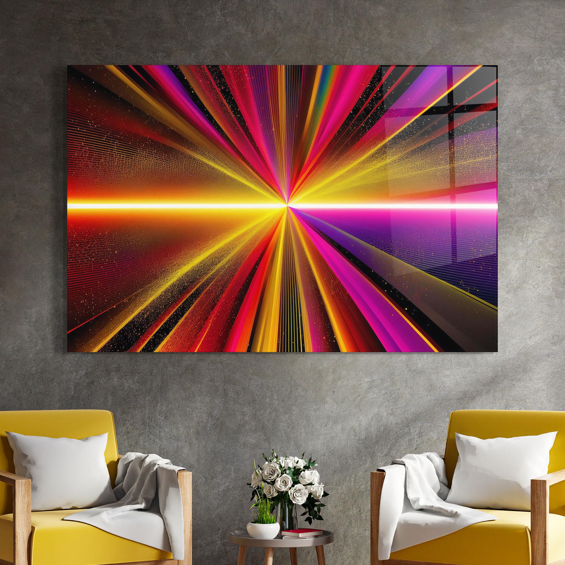 Glasbild White Light Mix mockup 4