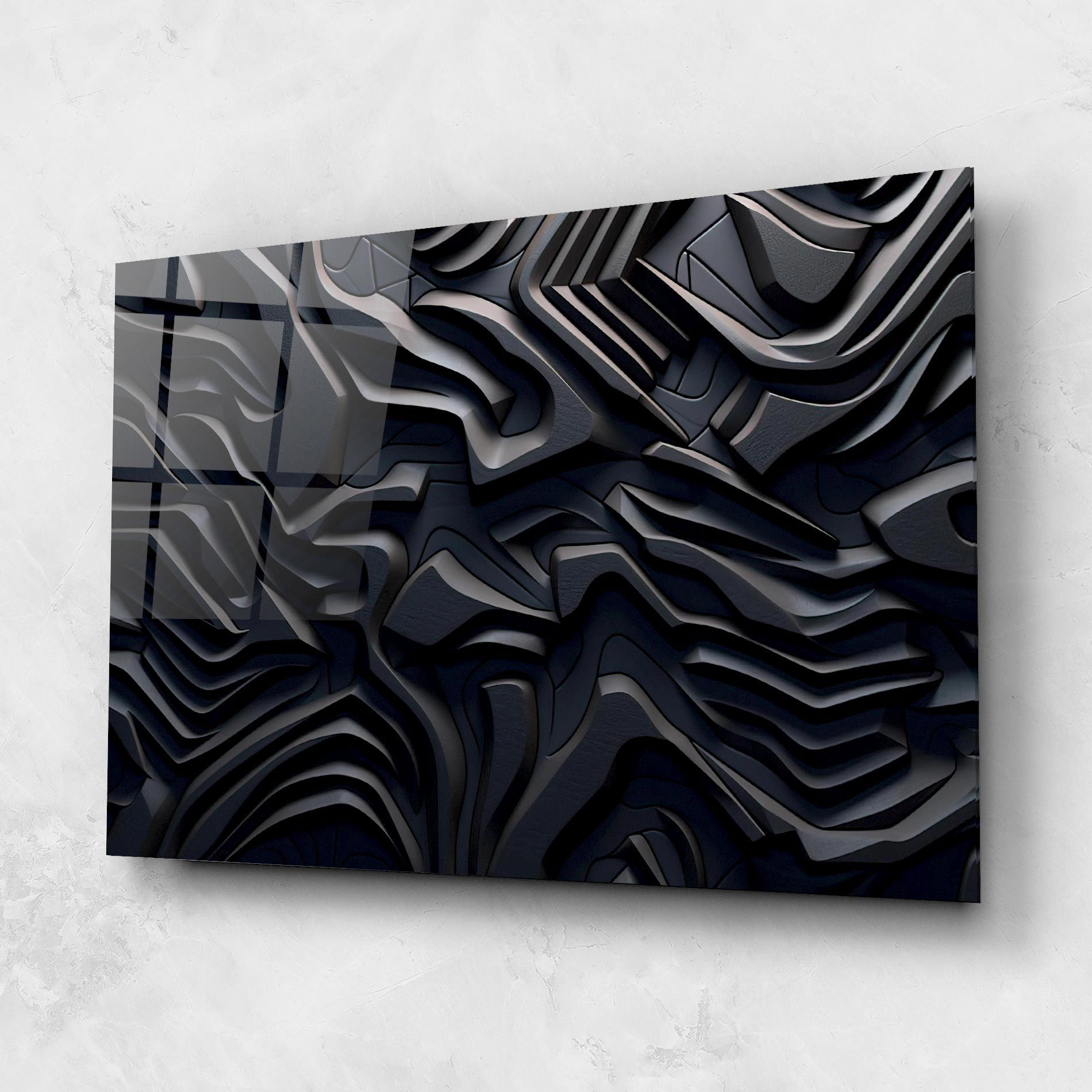 Black 3d Lines mockup 1