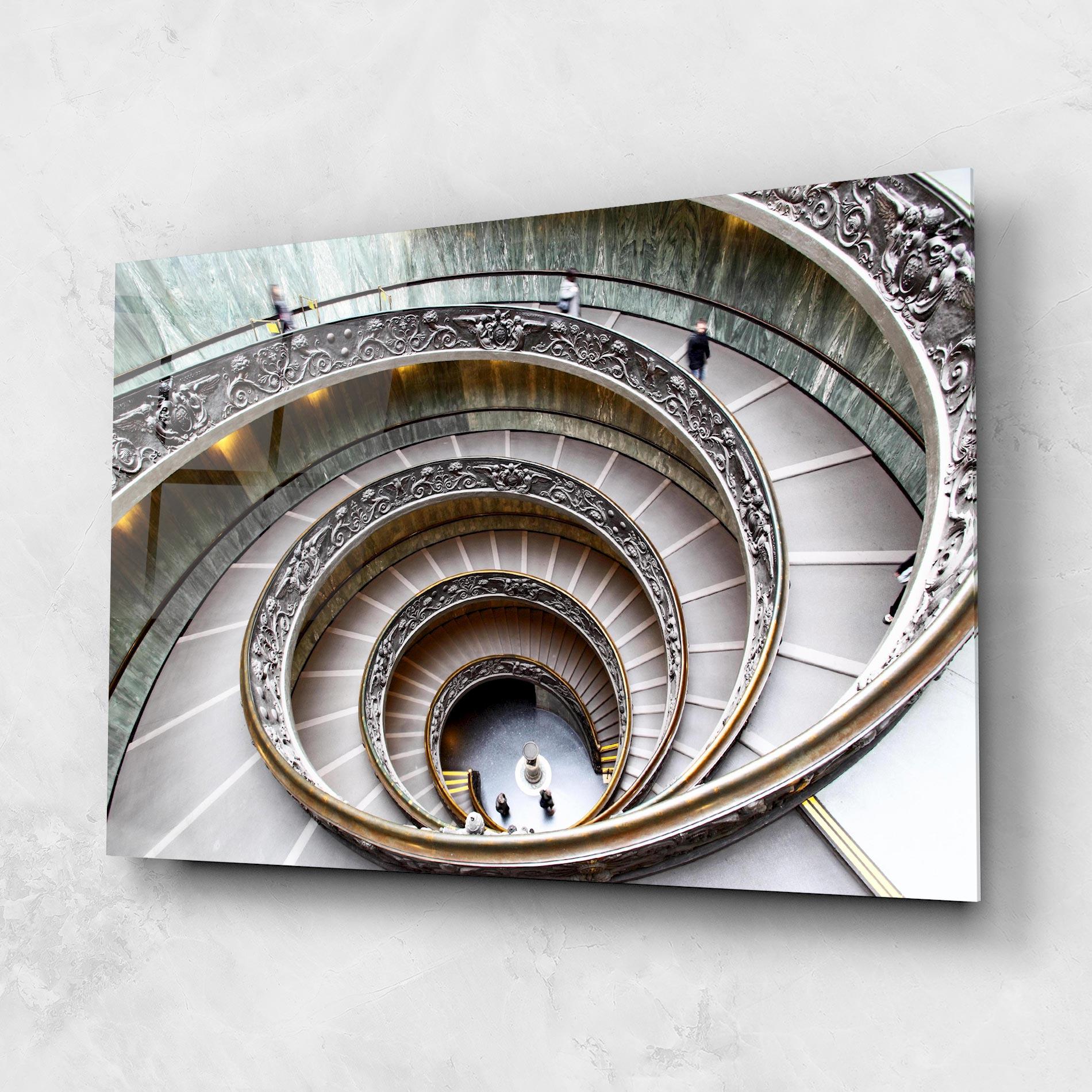 Glasbild Vatican Museum mockup 1