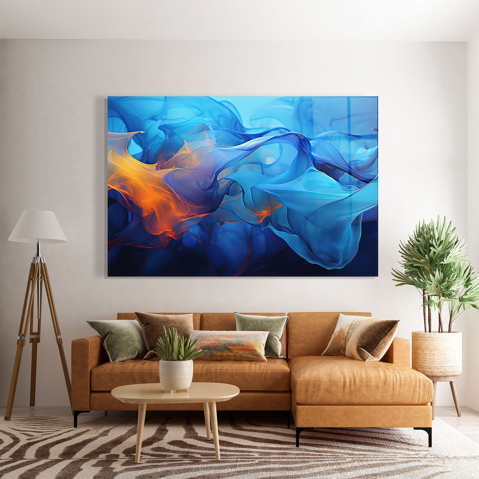 Blue Orange Floating mockup 7