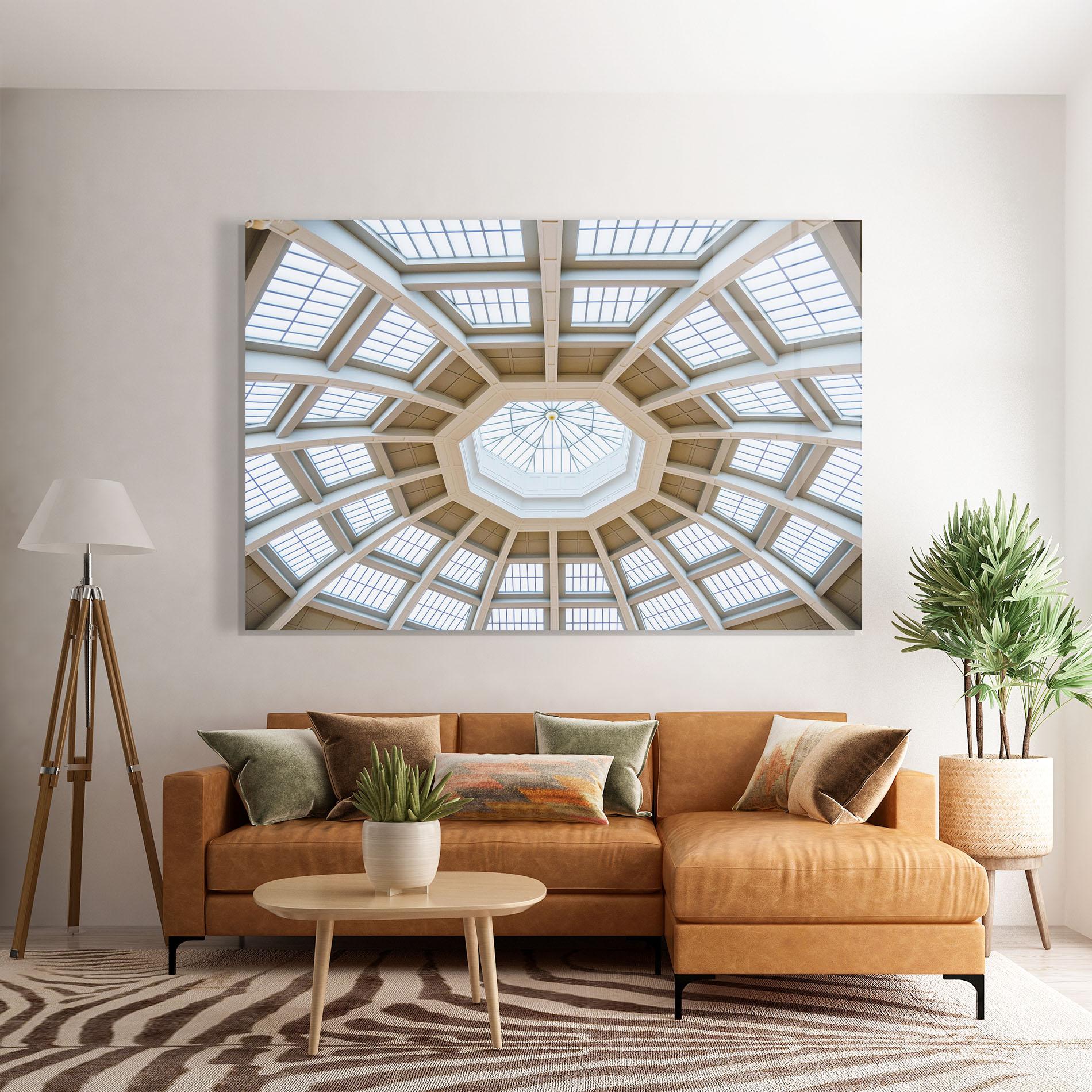 Glasbild Ceiling Dome mockup 7