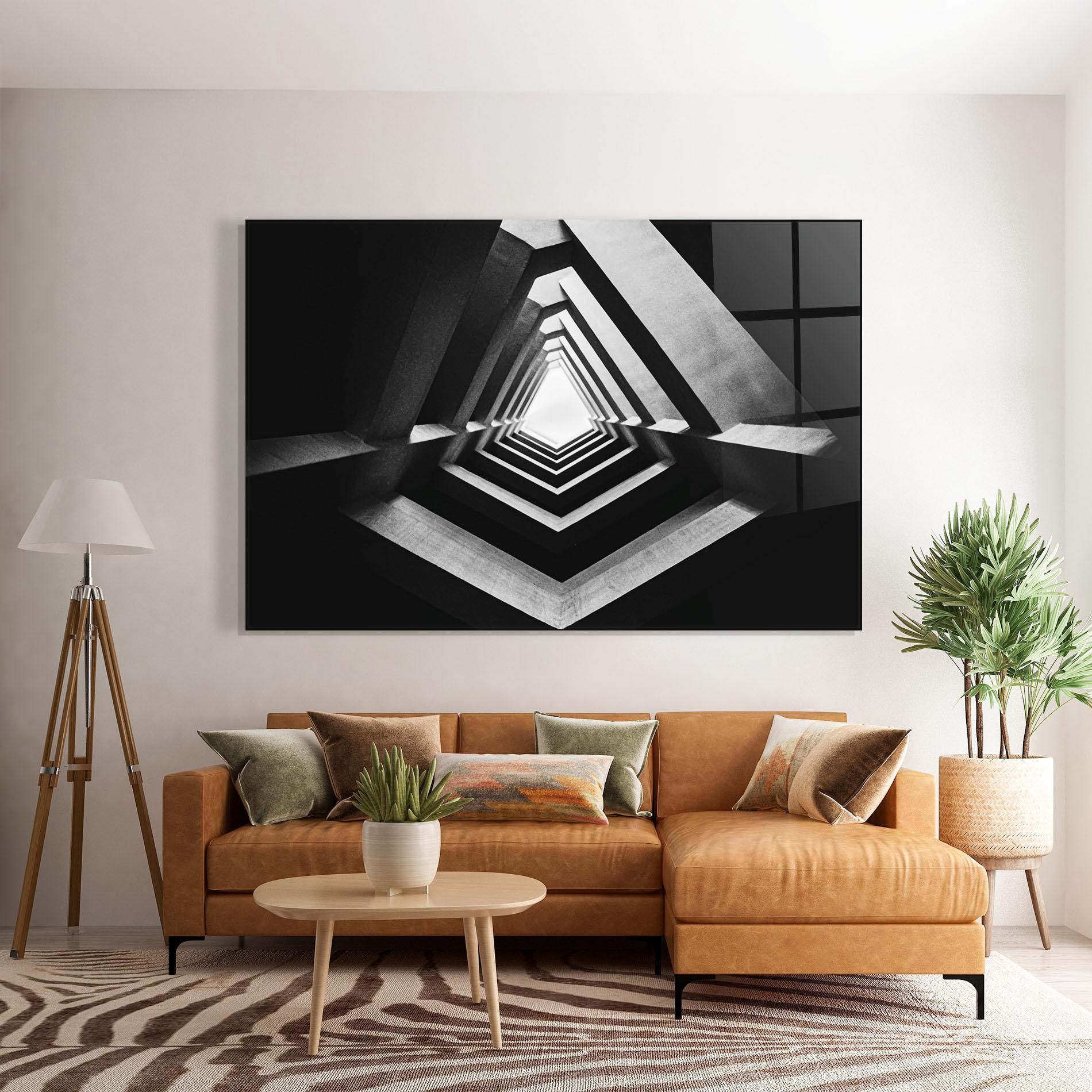 Glasbild Dark Shadow mockup 7