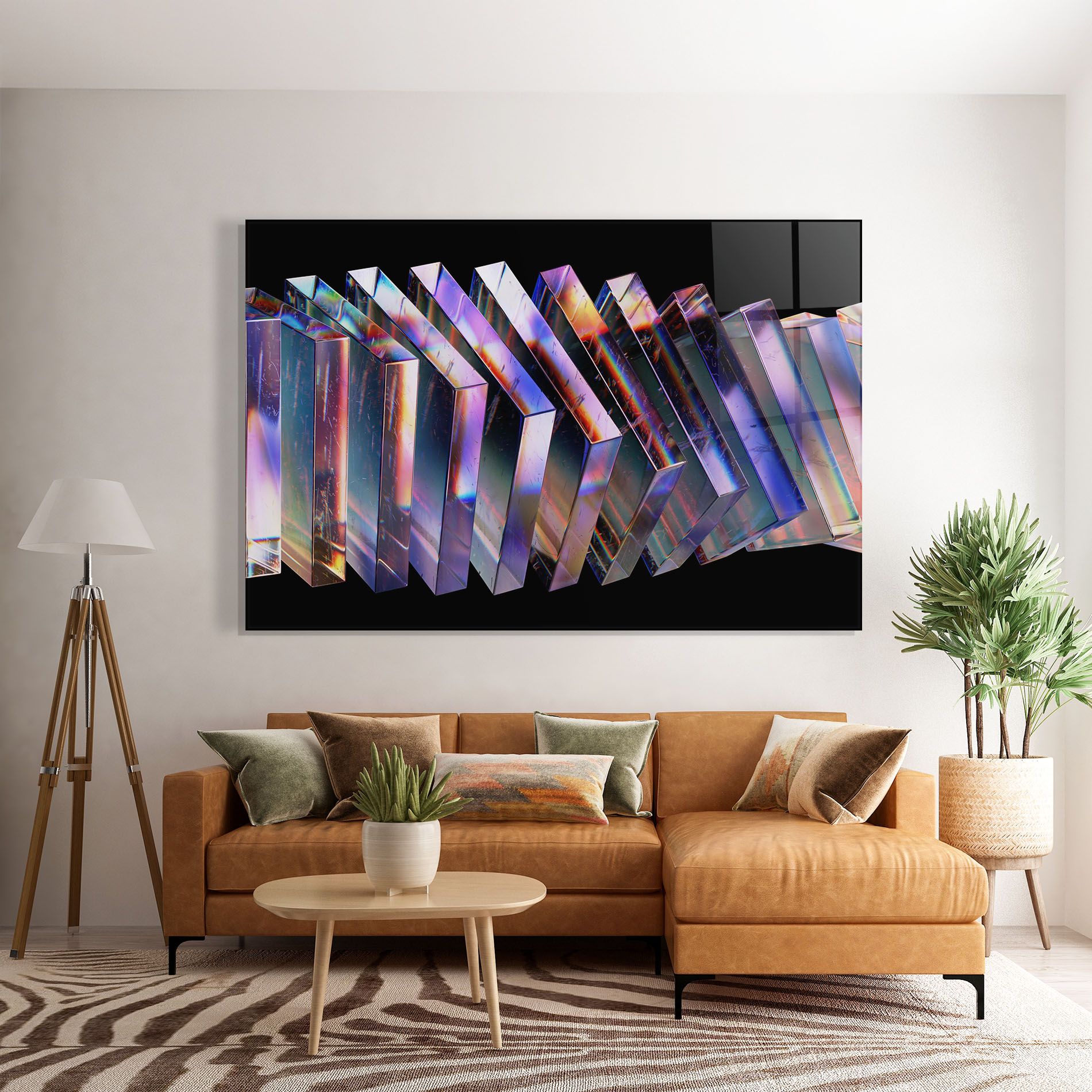 Square Glass Floating mockup 7