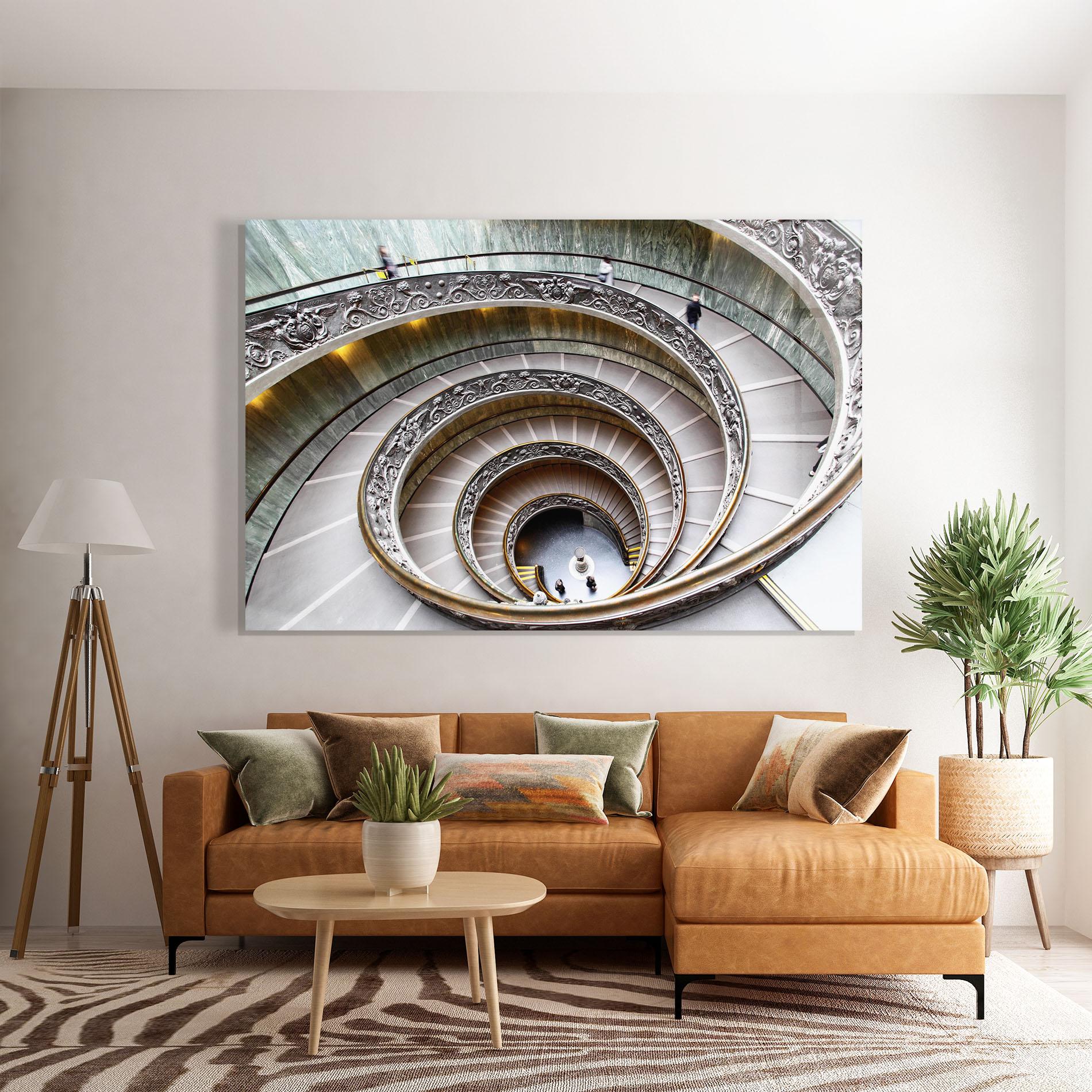 Glasbild Vatican Museum mockup 7