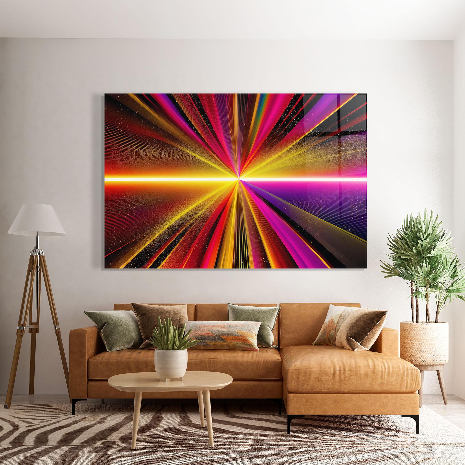 Glasbild White Light Mix mockup 7