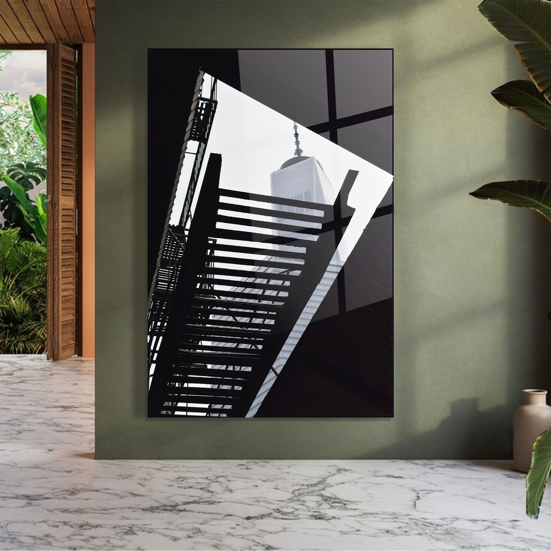 Black Stairs Floating mockup 7