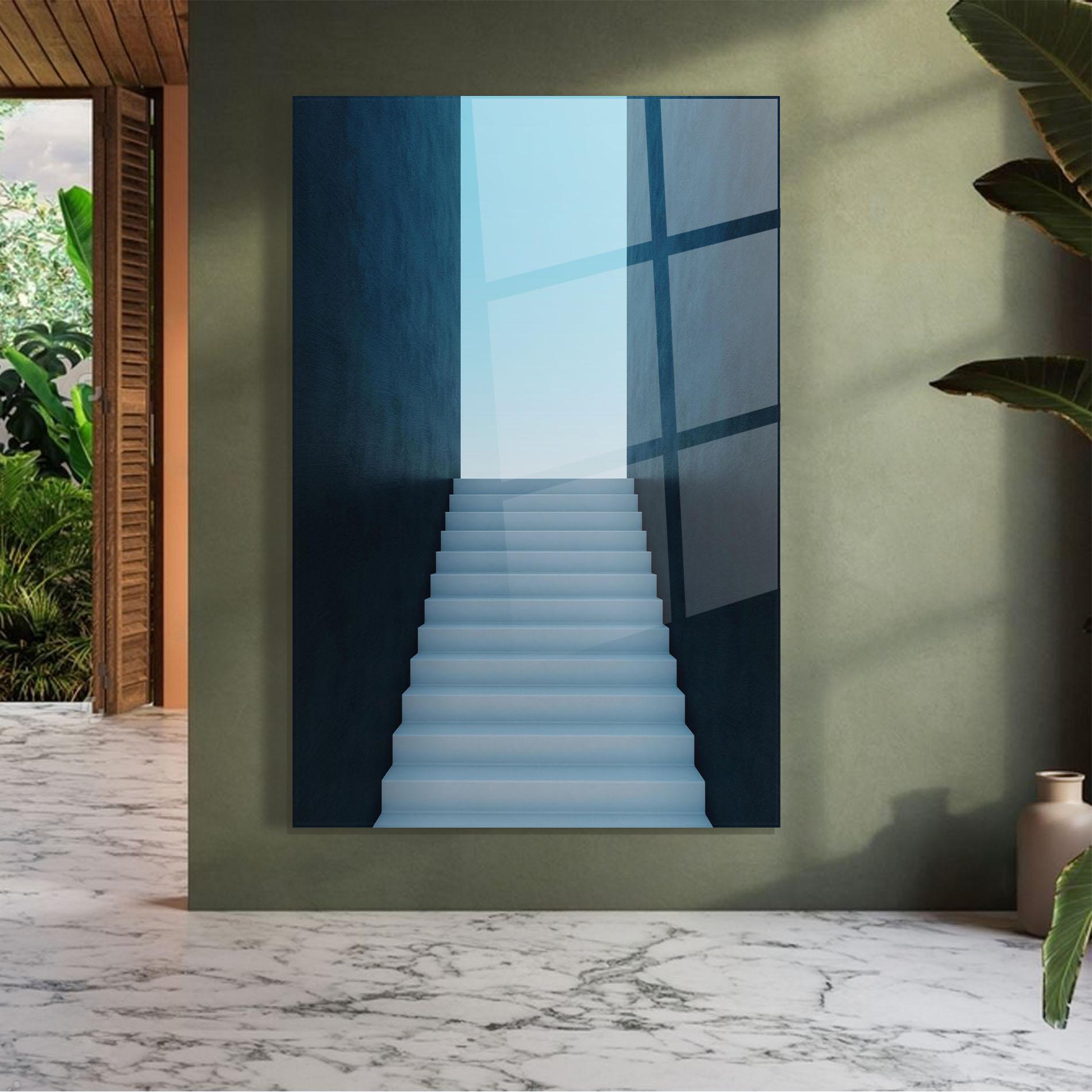 Glasbild Forward Stairs mockup 7