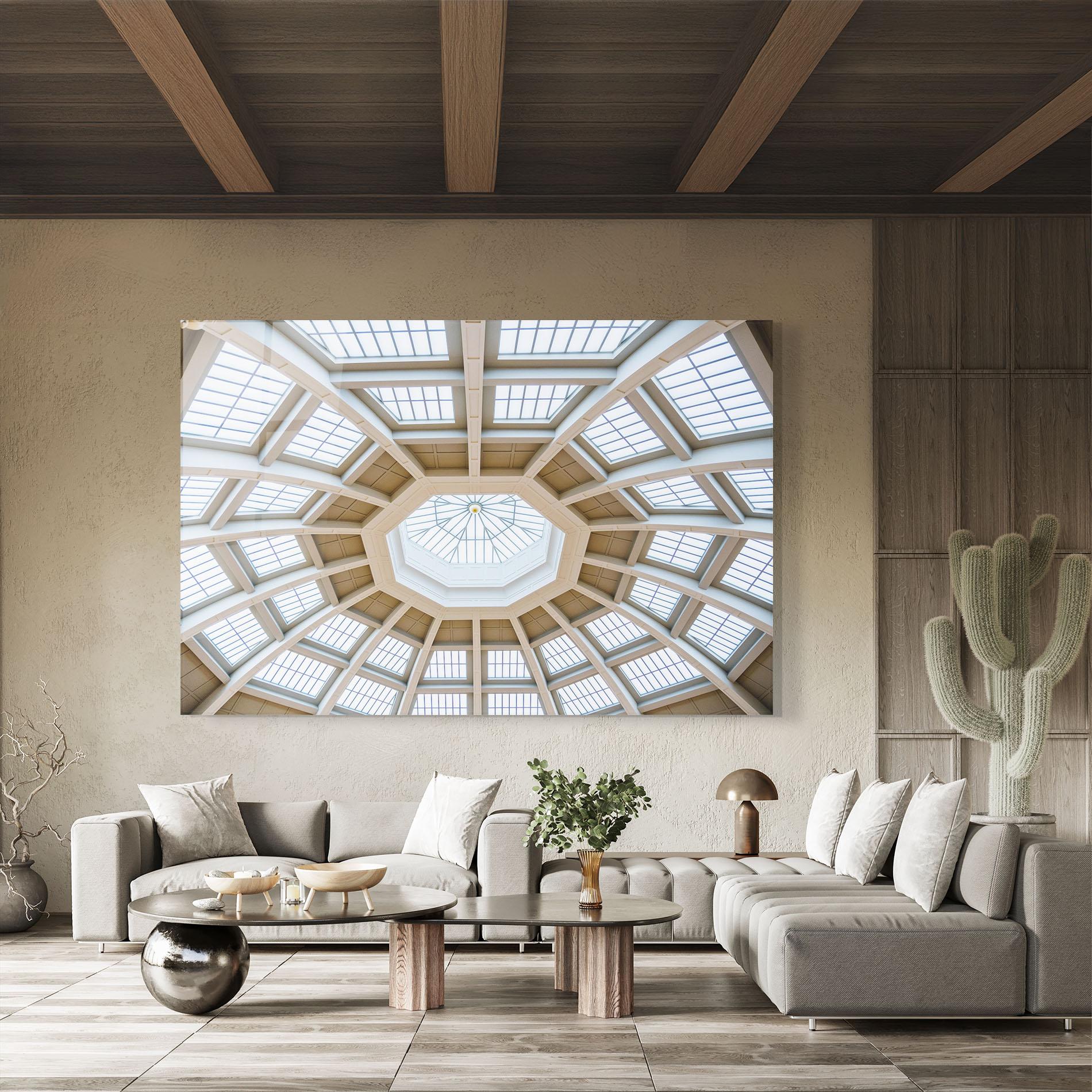 Glasbild Ceiling Dome mockup 8