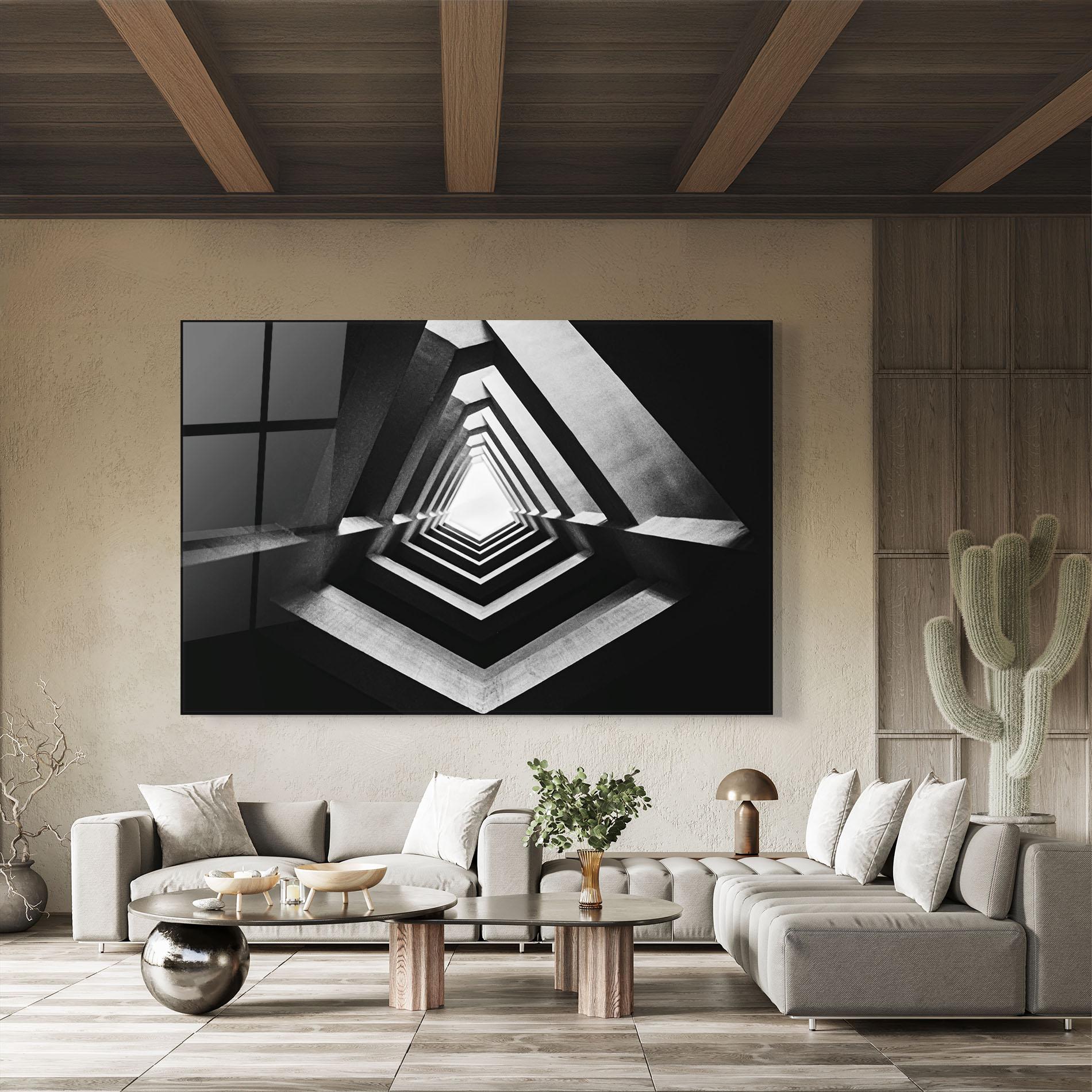 Glasbild Dark Shadow mockup 8