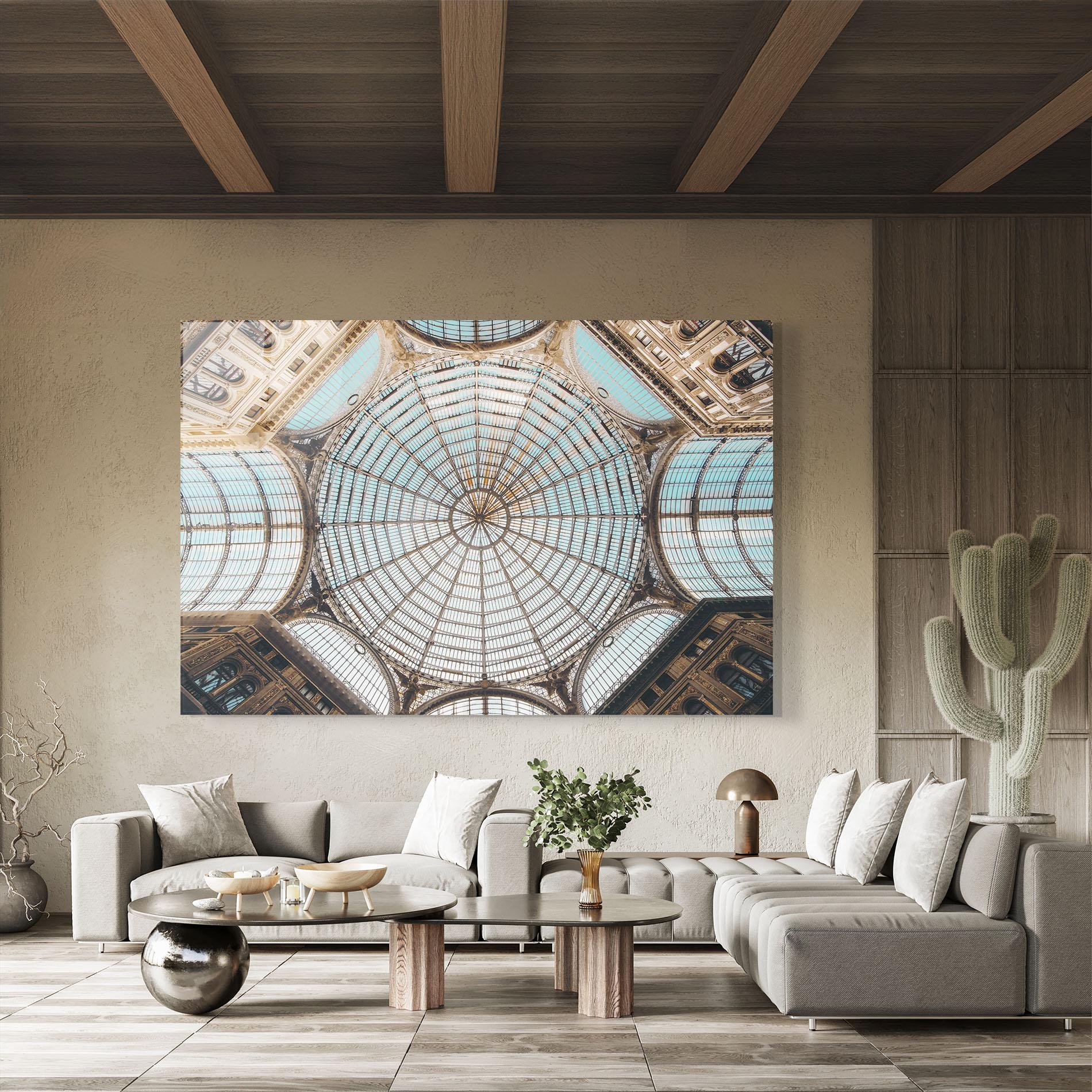 Glasbild Italy Celling mockup 8