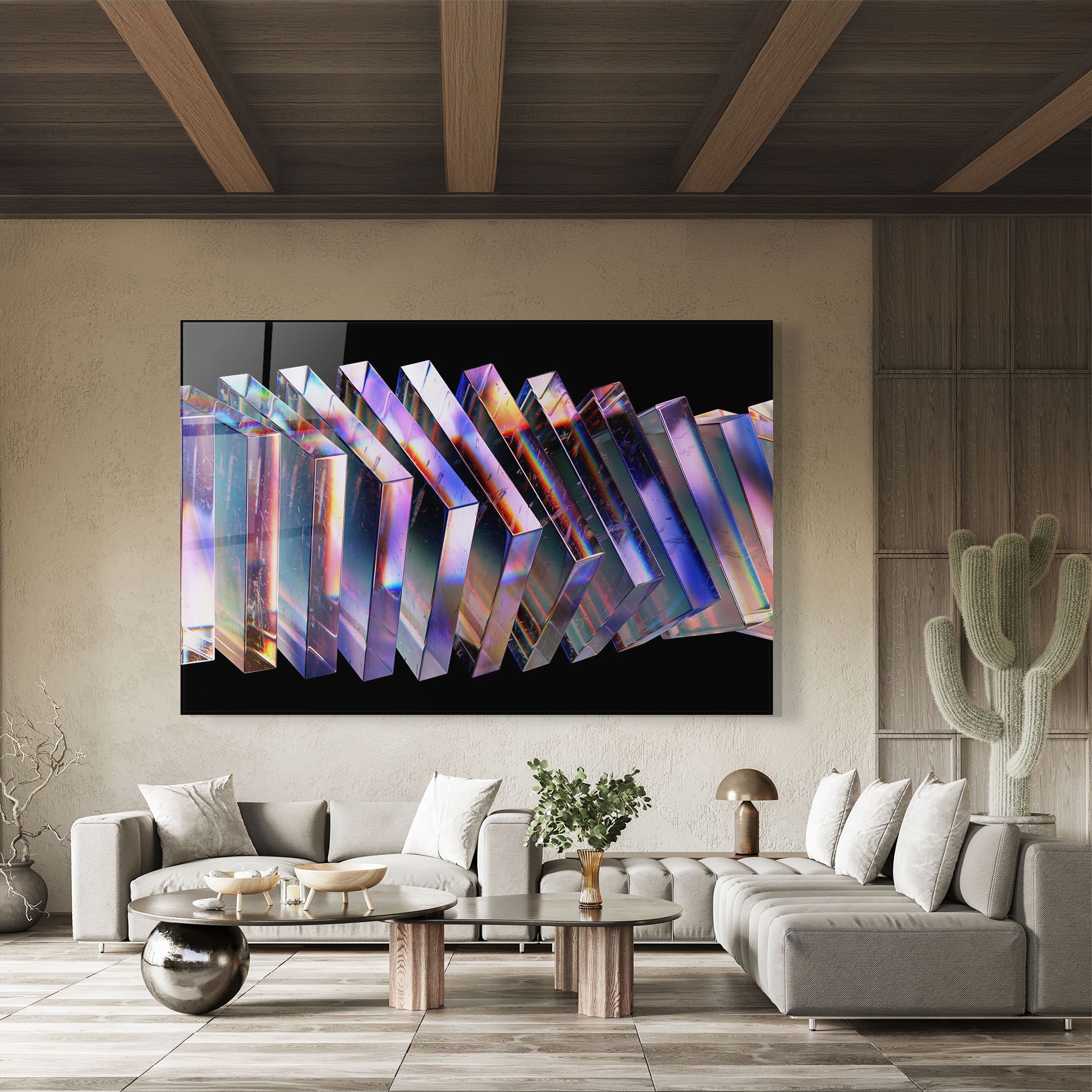 Square Glass Floating mockup 8