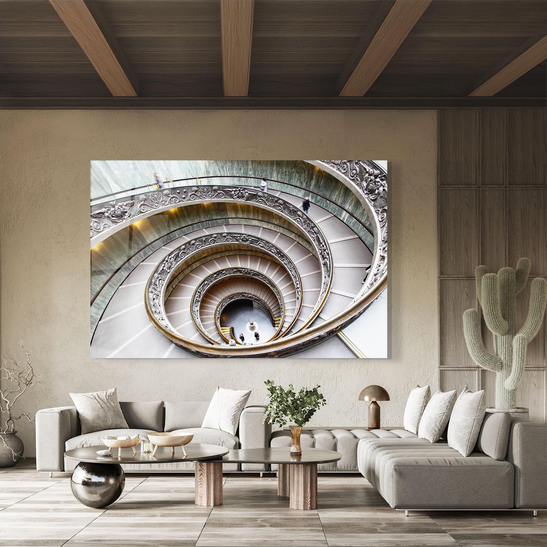 Glasbild Vatican Museum mockup 8