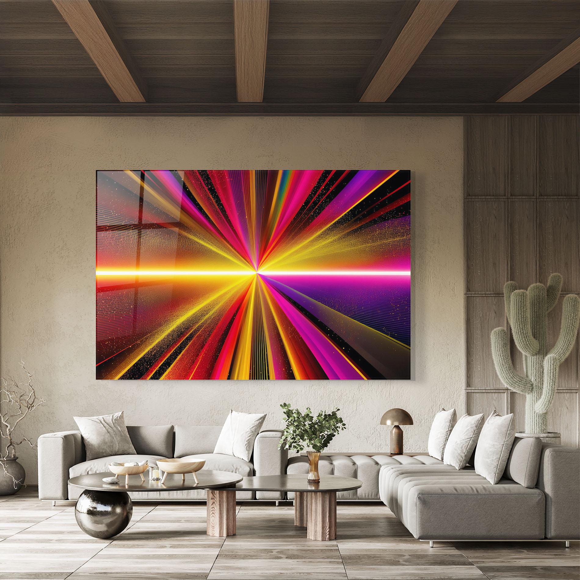 Glasbild White Light Mix mockup 8