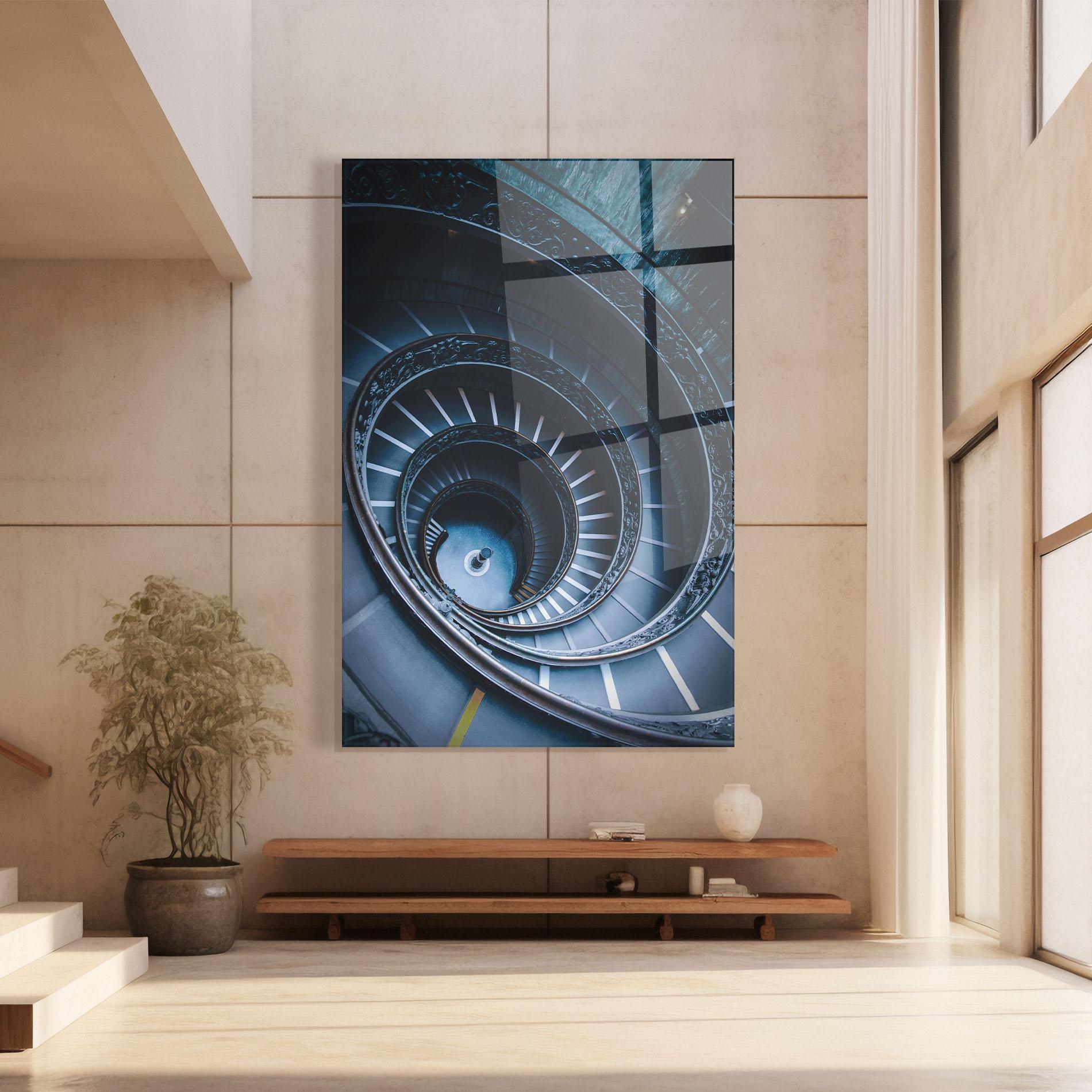 Glasbild Spiral Museum mockup 8